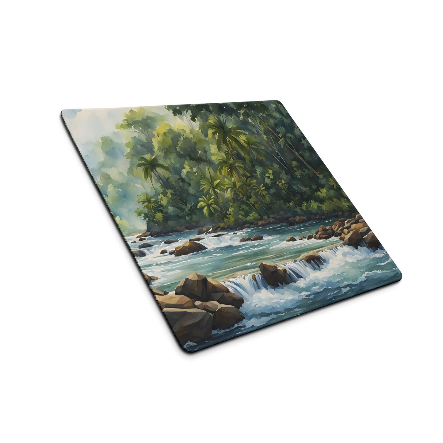 Watercolor River In The Jungle Gaming Mouse Pad - Mouse Pads - Discovery Co.