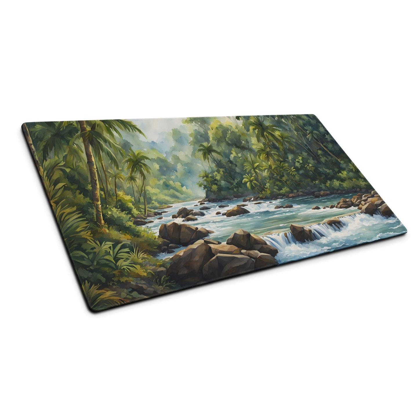 Watercolor River In The Jungle Gaming Mouse Pad - Mouse Pads - Discovery Co.