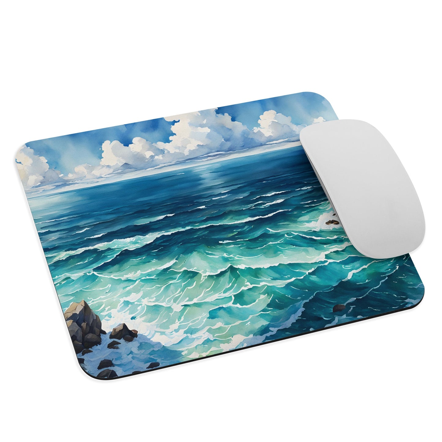 Watercolor Sea Mouse Pad - Mouse Pads - Discovery Co.