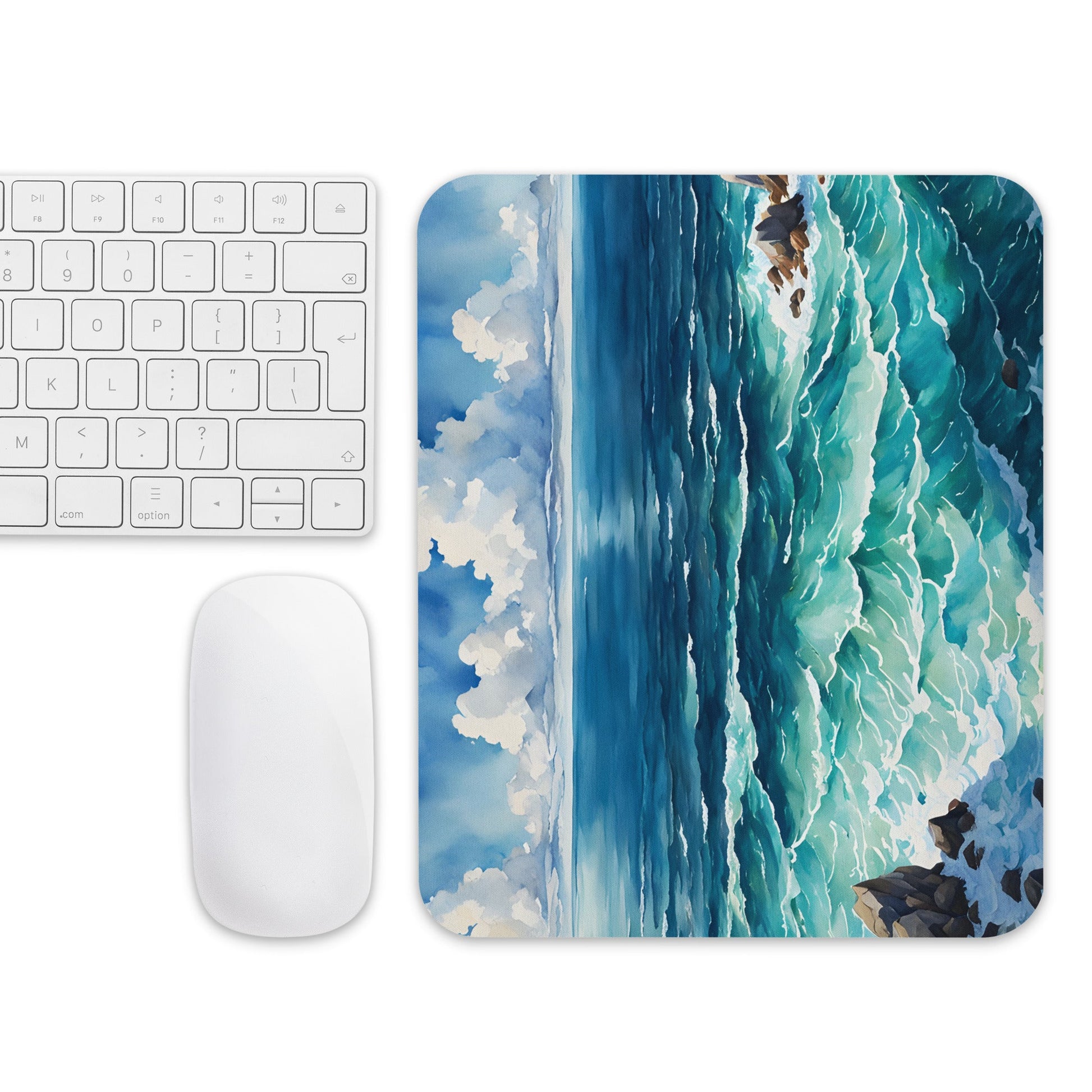 Watercolor Sea Mouse Pad - Mouse Pads - Discovery Co.