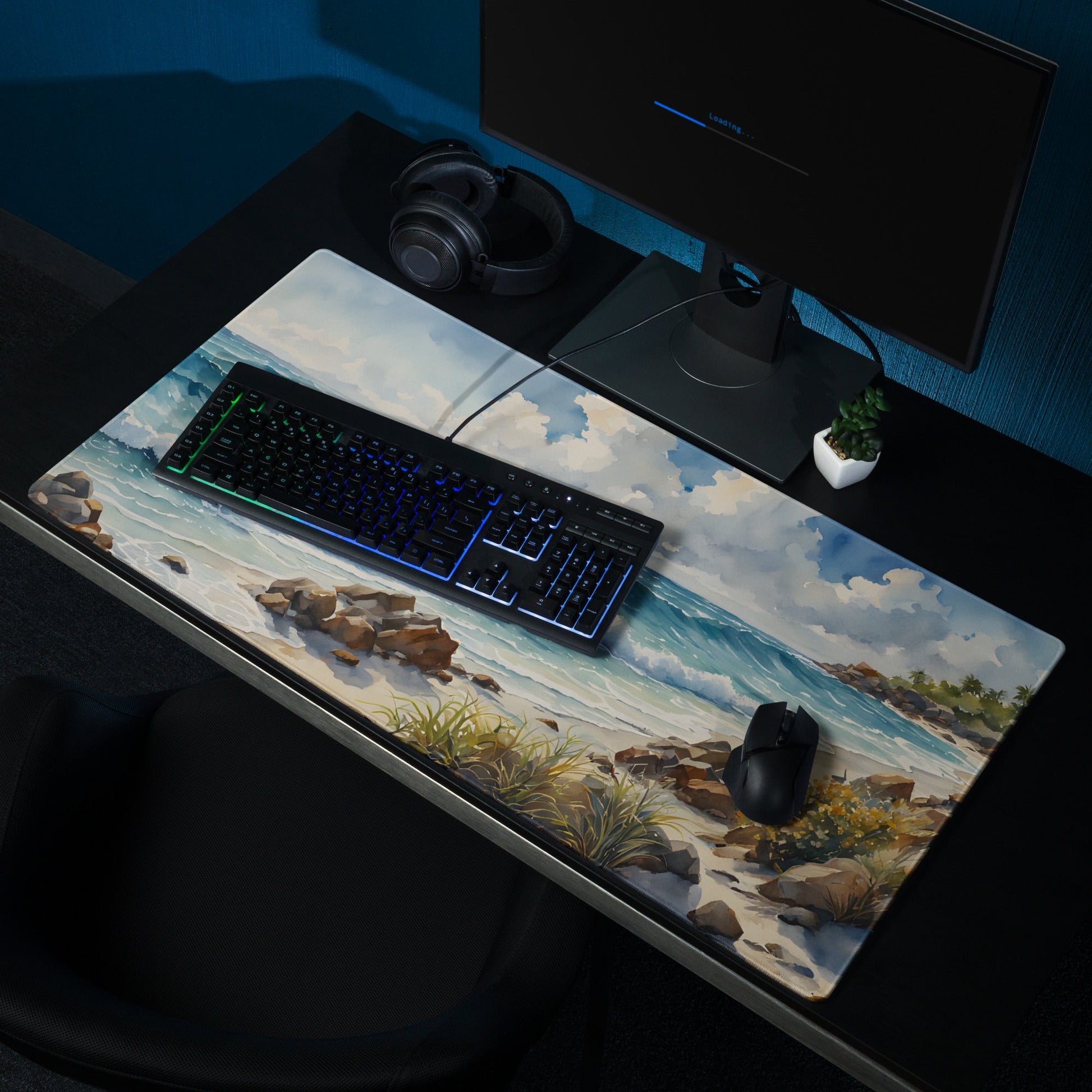 Watercolor Seashore Gaming Mouse Pad - Mouse Pads - Discovery Co.