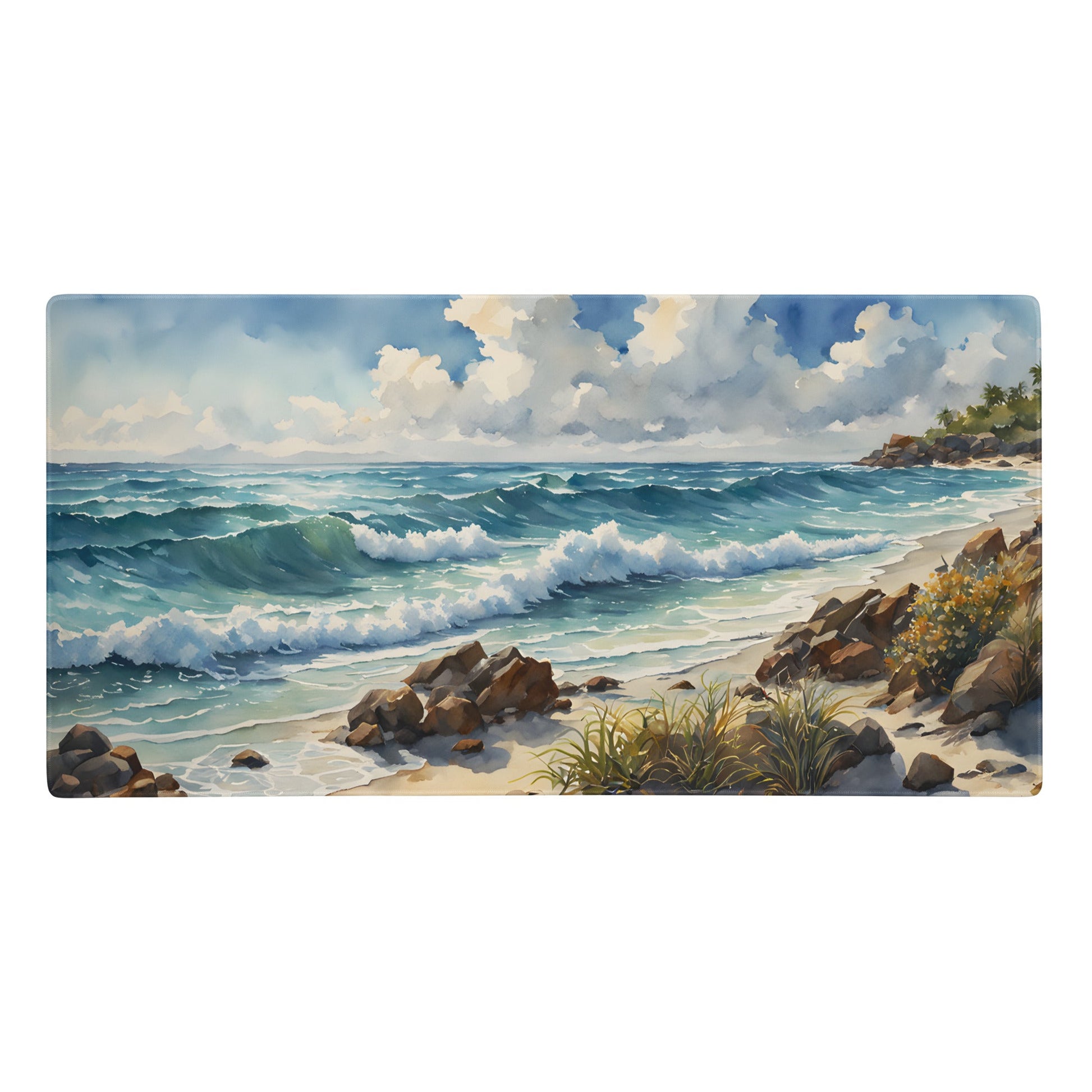 Watercolor Seashore Gaming Mouse Pad - Mouse Pads - Discovery Co.