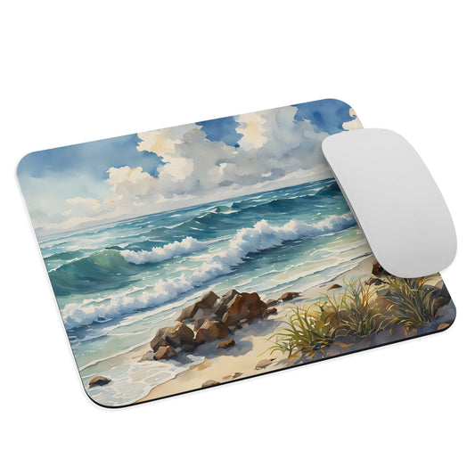 Watercolor Seashore Mouse Pad - Mouse Pads - Discovery Co.