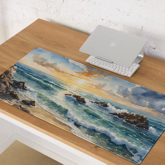 Watercolor Sunset Beach Gaming Mouse Pad - Mouse Pads - Discovery Co.