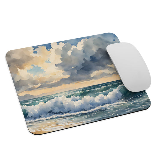 Watercolor Waves Mouse Pad - Mouse Pads - Discovery Co.