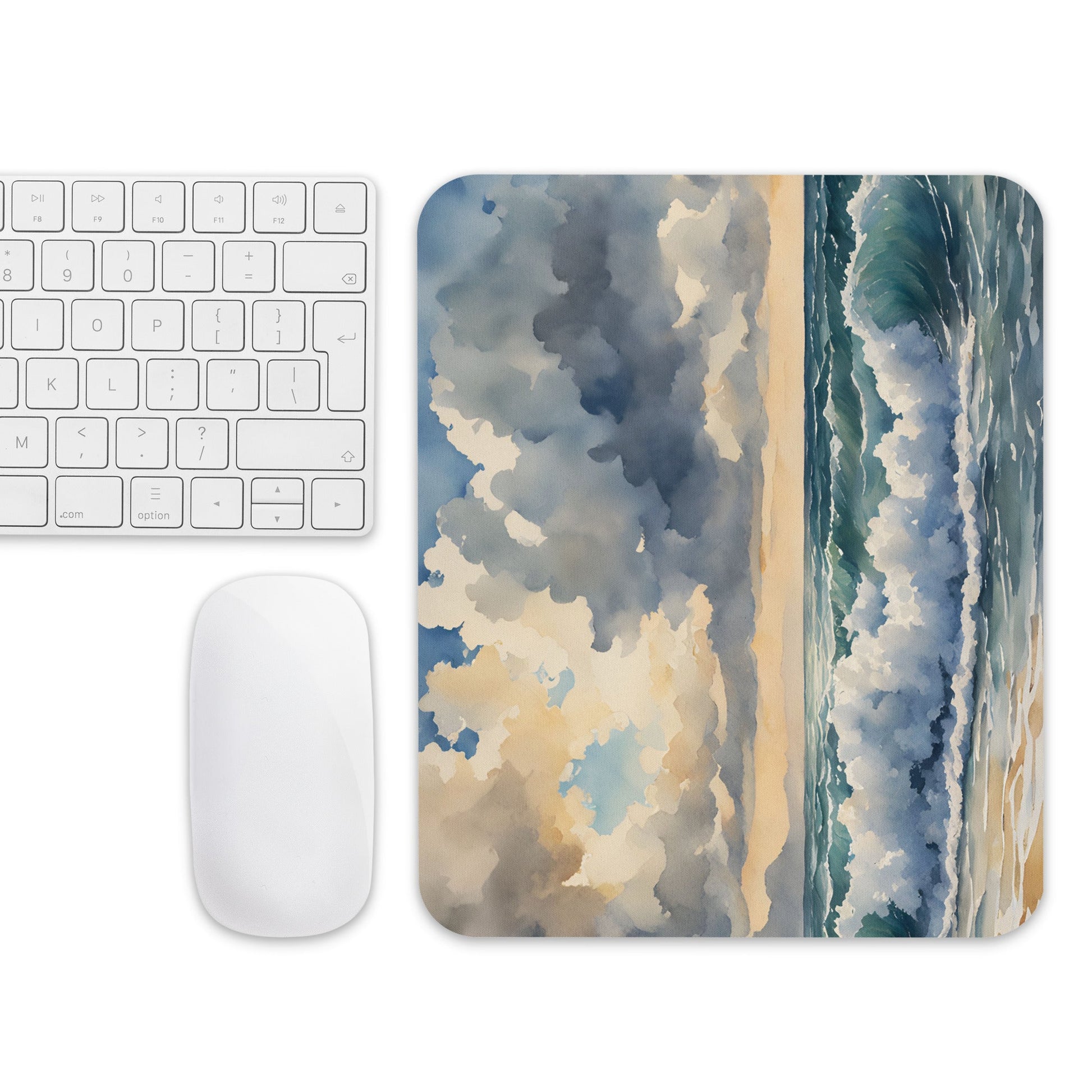 Watercolor Waves Mouse Pad - Mouse Pads - Discovery Co.