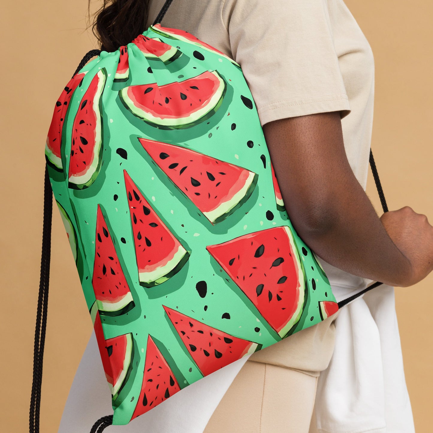 Watermelon Drawstring Bag - Drawstring Bag - Discovery Co.