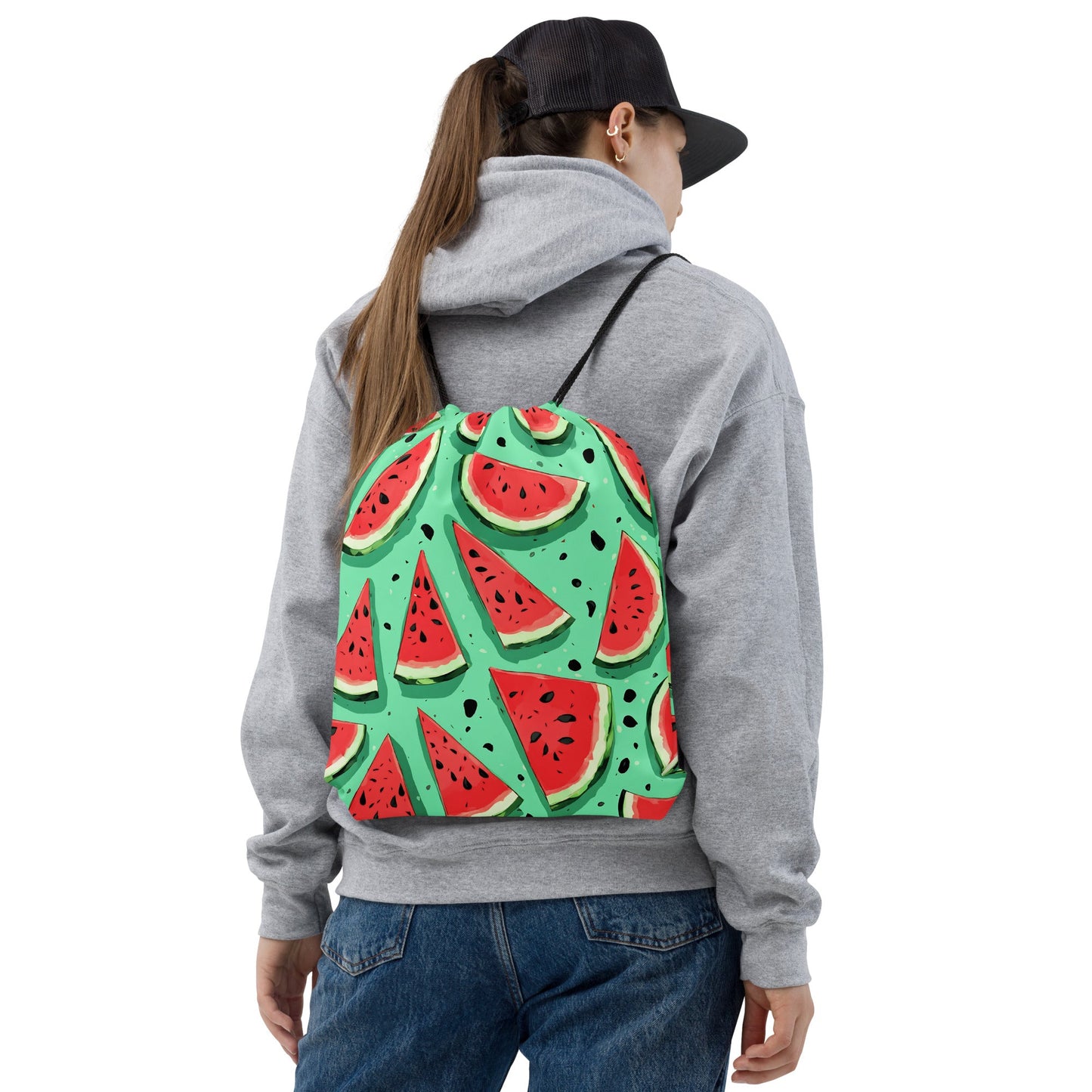 Watermelon Drawstring Bag - Drawstring Bag - Discovery Co.