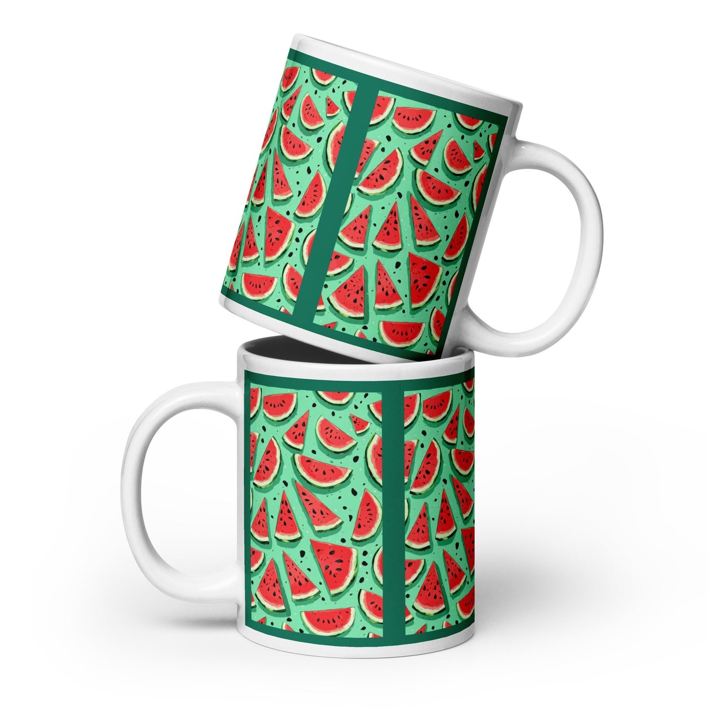 Watermelon White Glossy Mug (11 oz, 15 oz, 20 oz) - Mugs - Discovery Co.