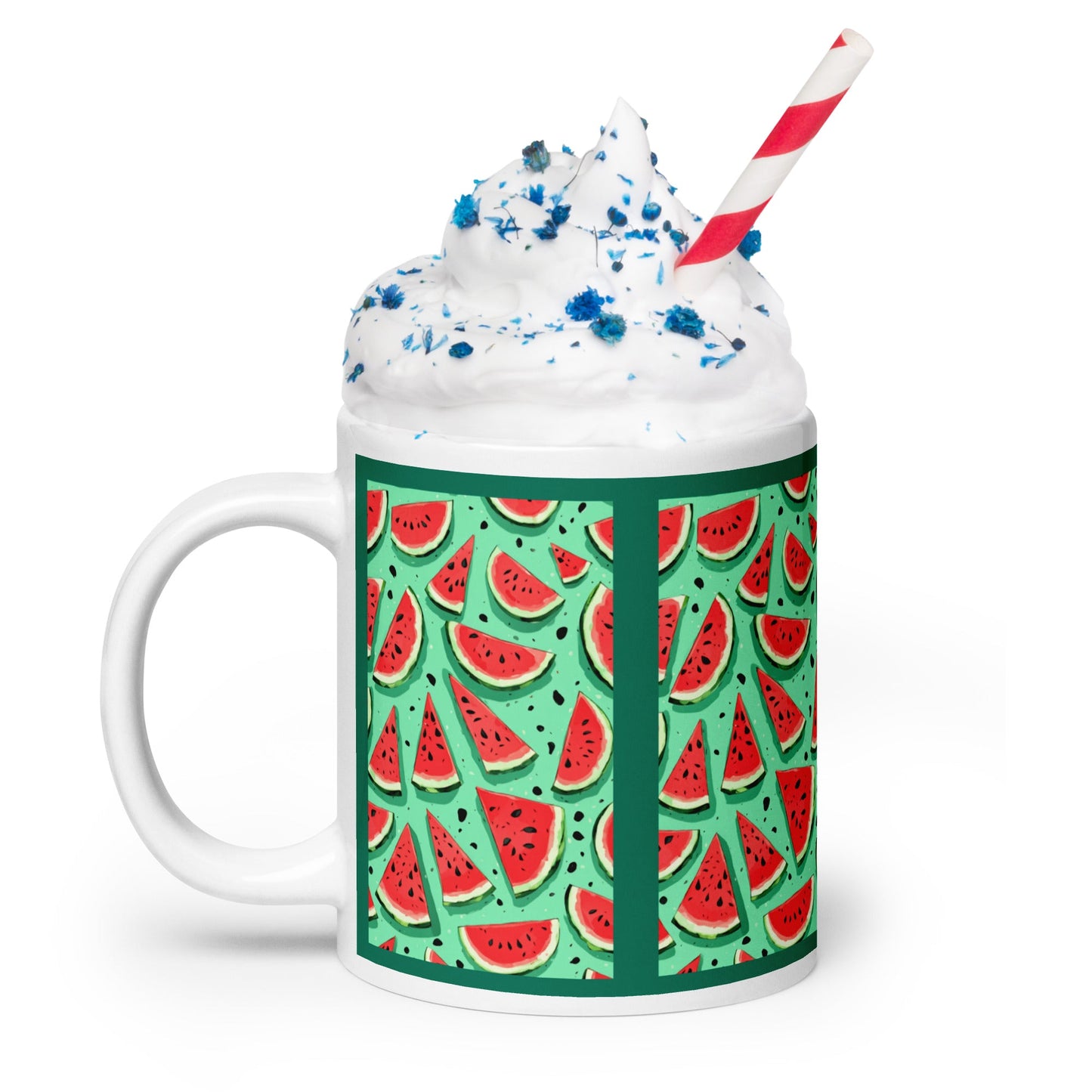 Watermelon White Glossy Mug (11 oz, 15 oz, 20 oz) - Mugs - Discovery Co.