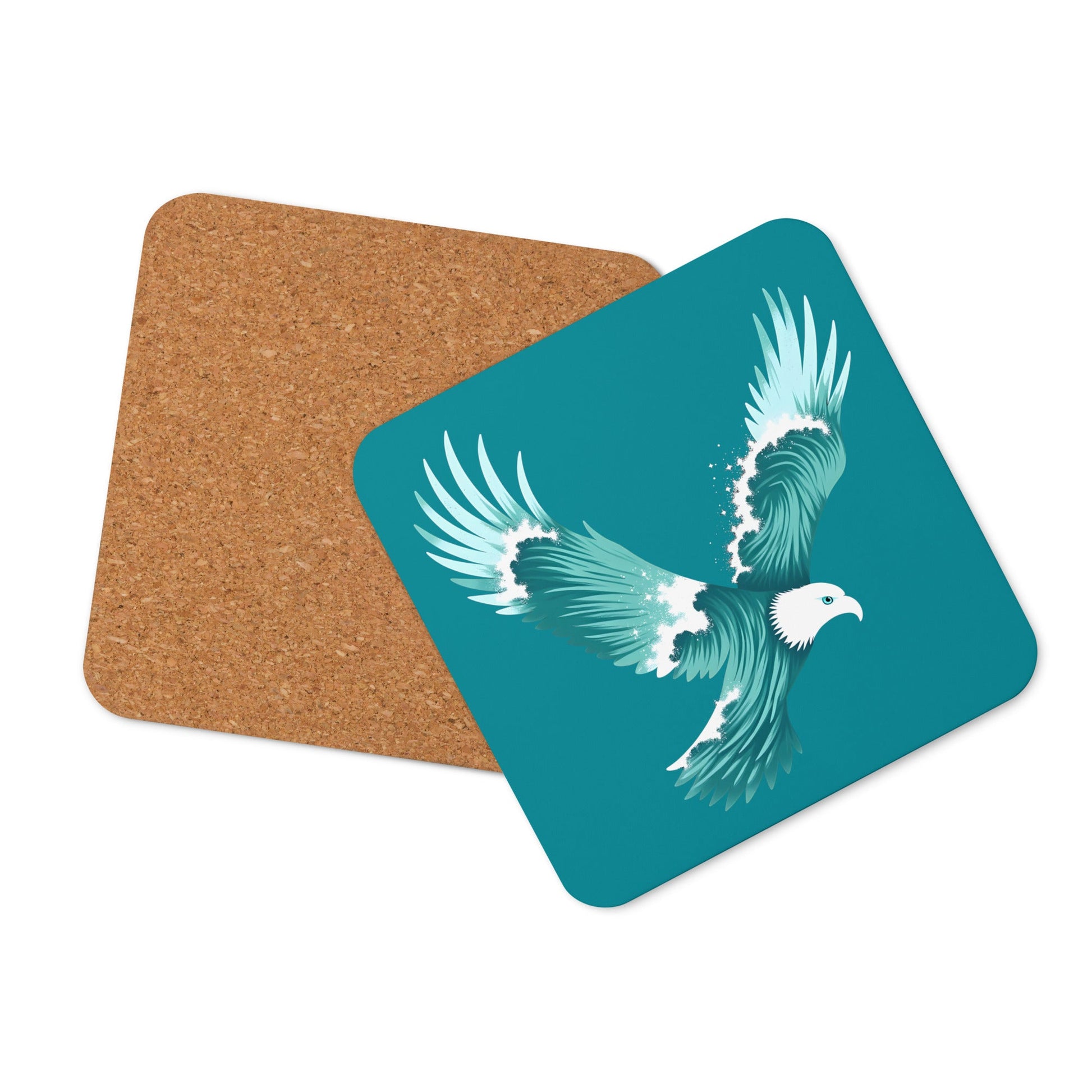 Wave Eagle Cork - Back Coaster - Coasters - Discovery Co.