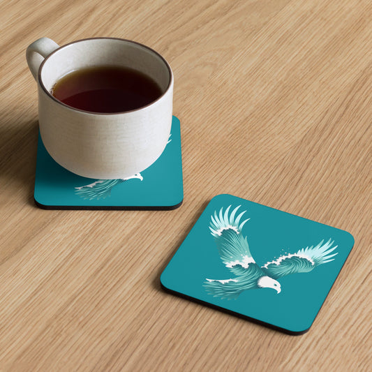 Wave Eagle Cork - Back Coaster - Coasters - Discovery Co.