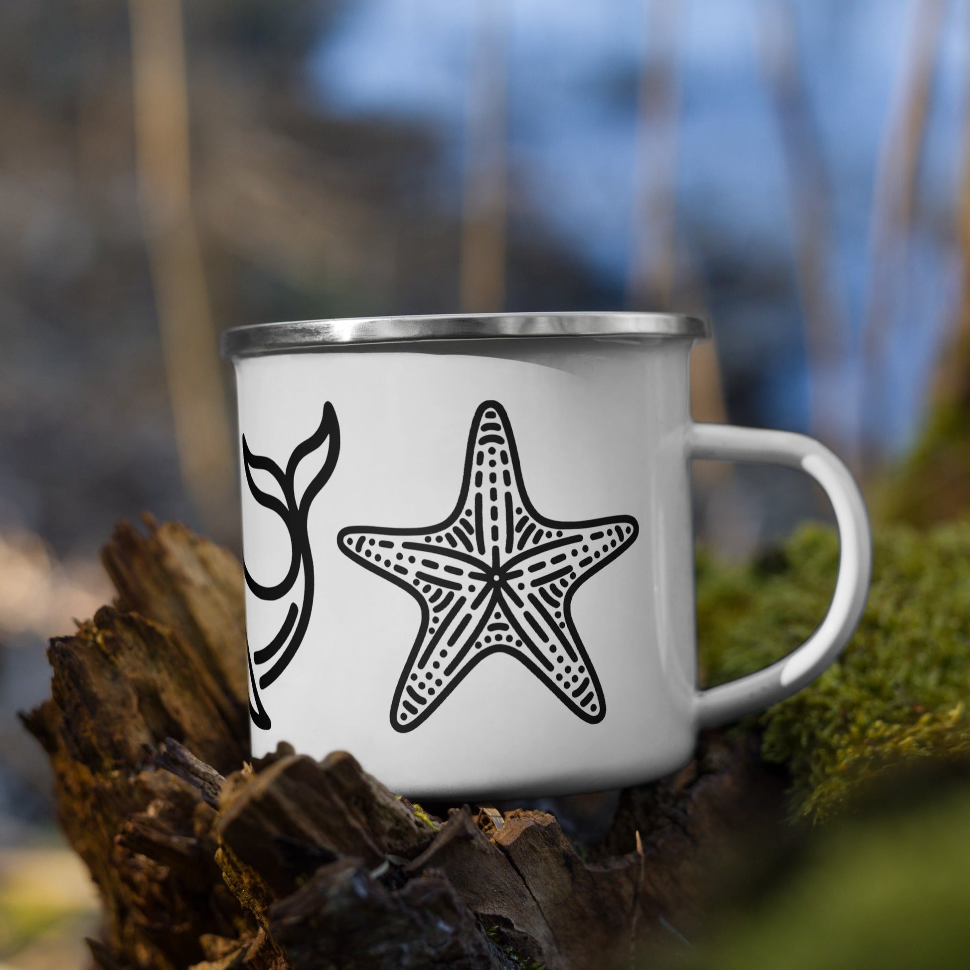 Whale II Enamel Mug - Mugs - Discovery Co.