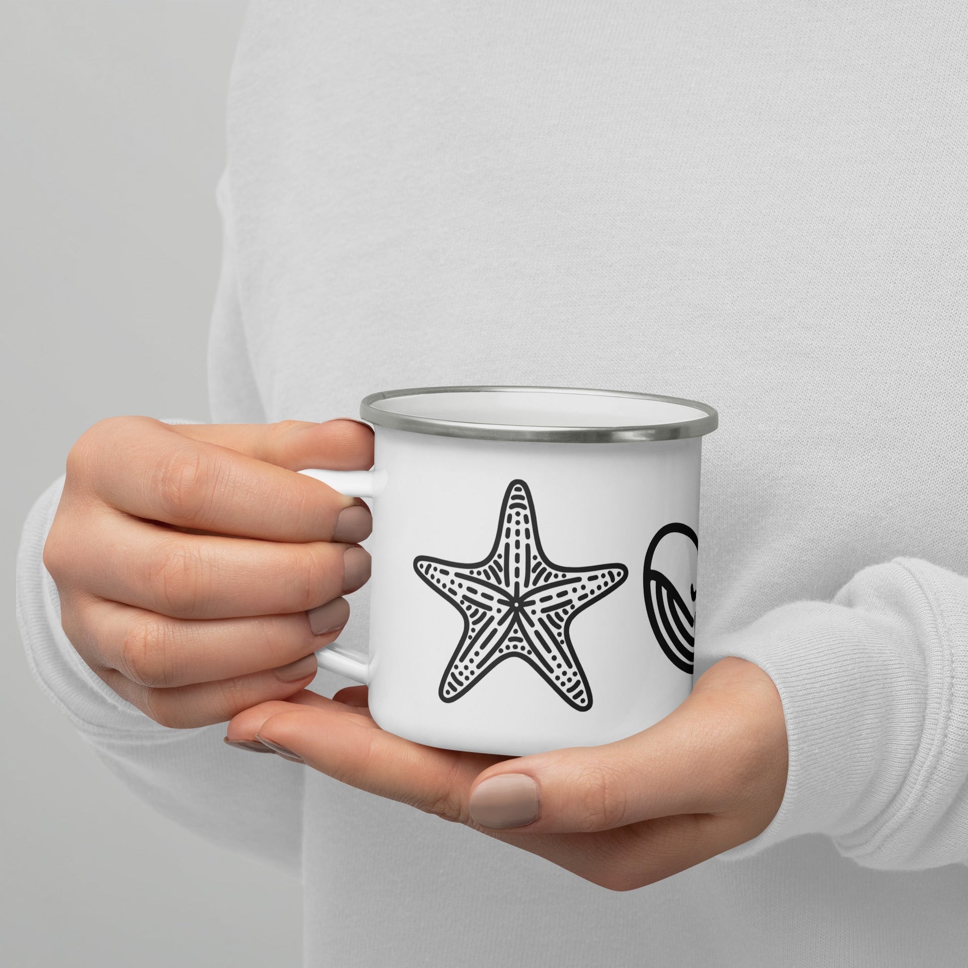 Whale II Enamel Mug - Mugs - Discovery Co.
