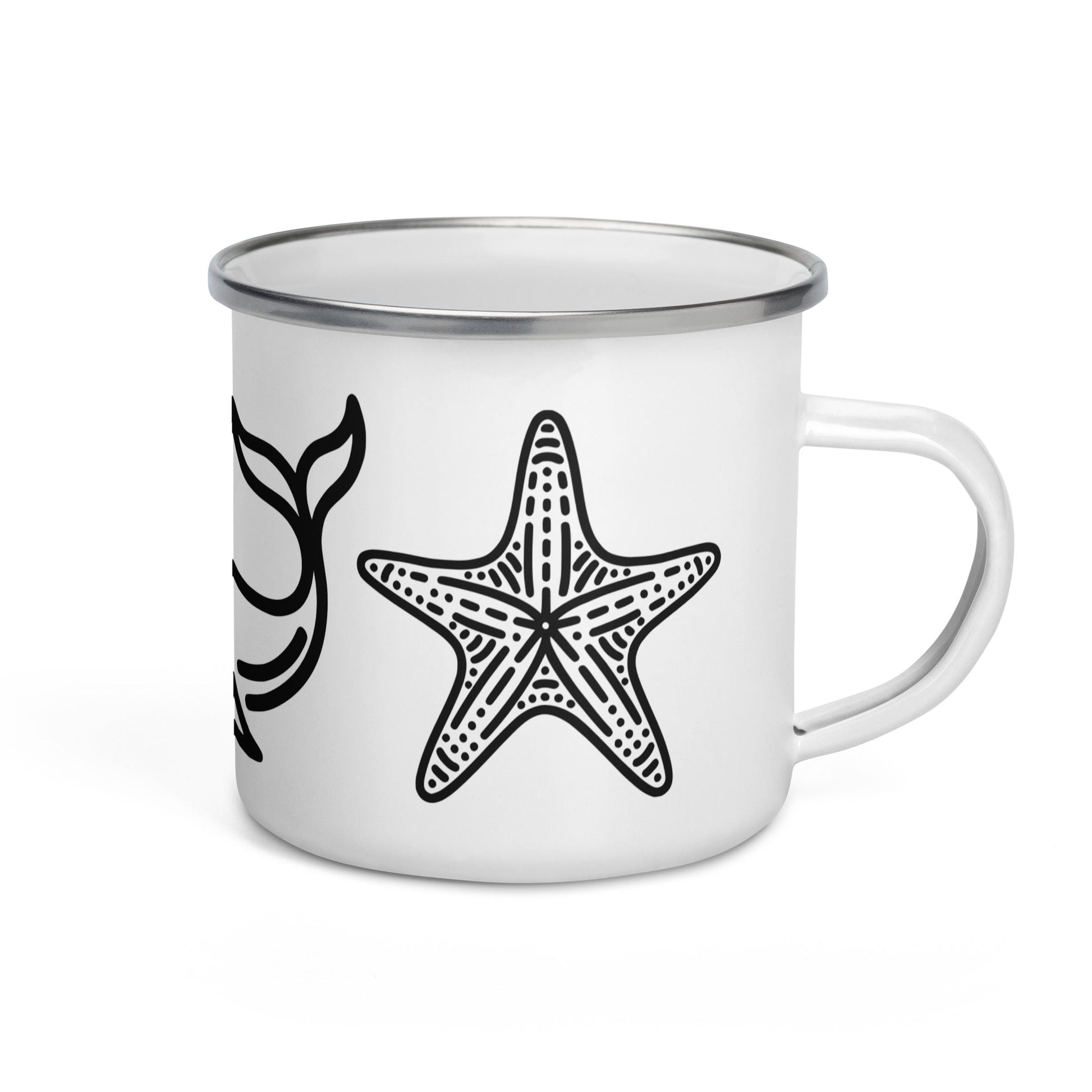 Whale II Enamel Mug - Mugs - Discovery Co.