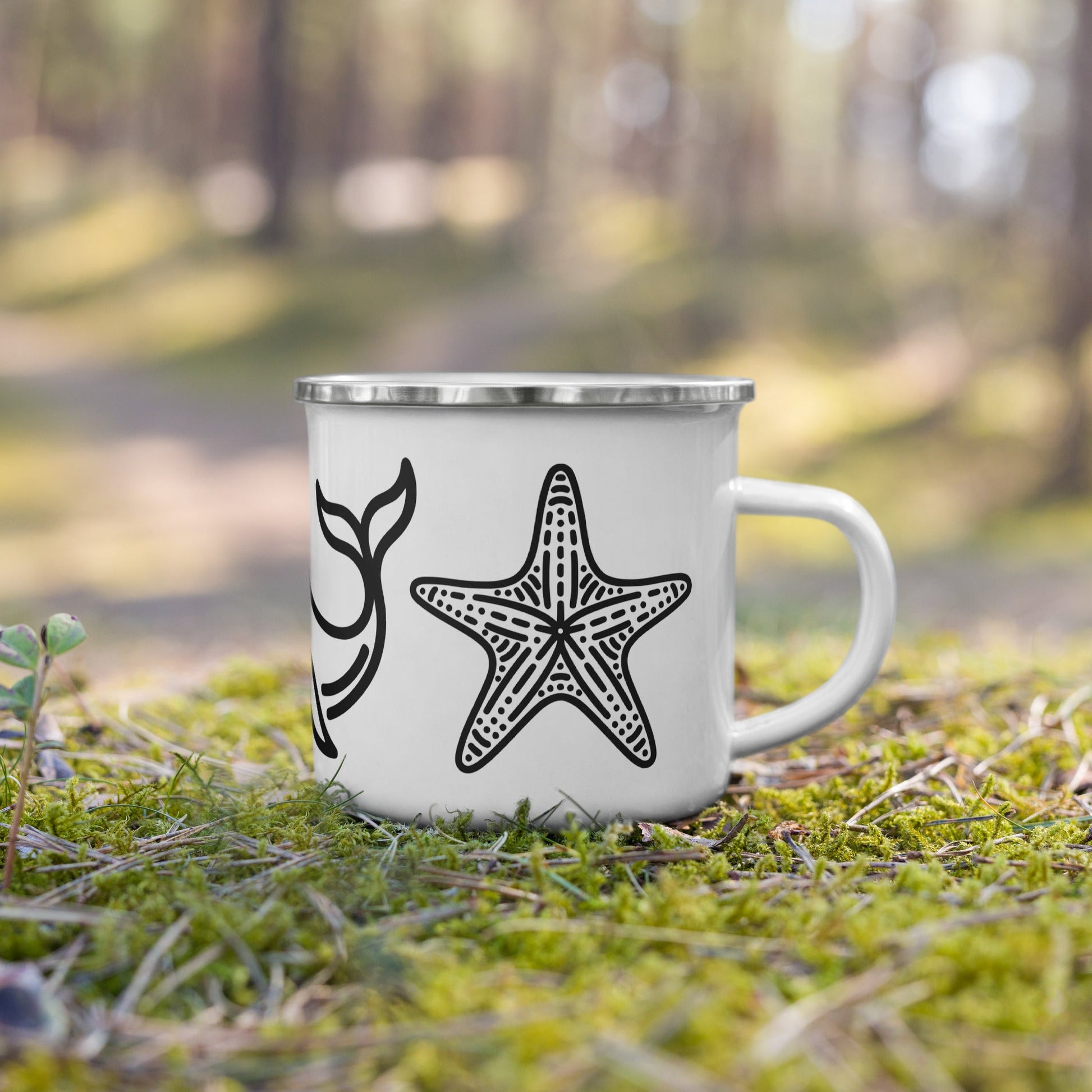 Whale II Enamel Mug - Mugs - Discovery Co.