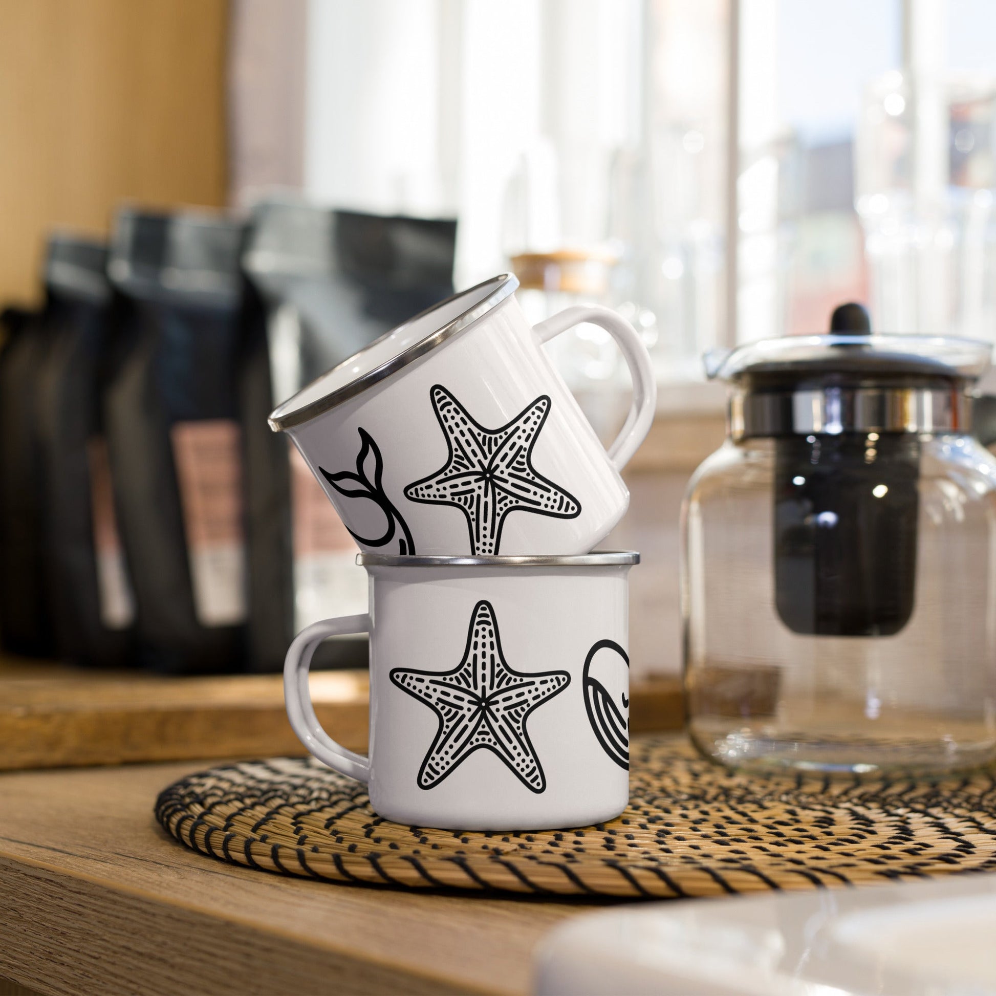 Whale II Enamel Mug - Mugs - Discovery Co.