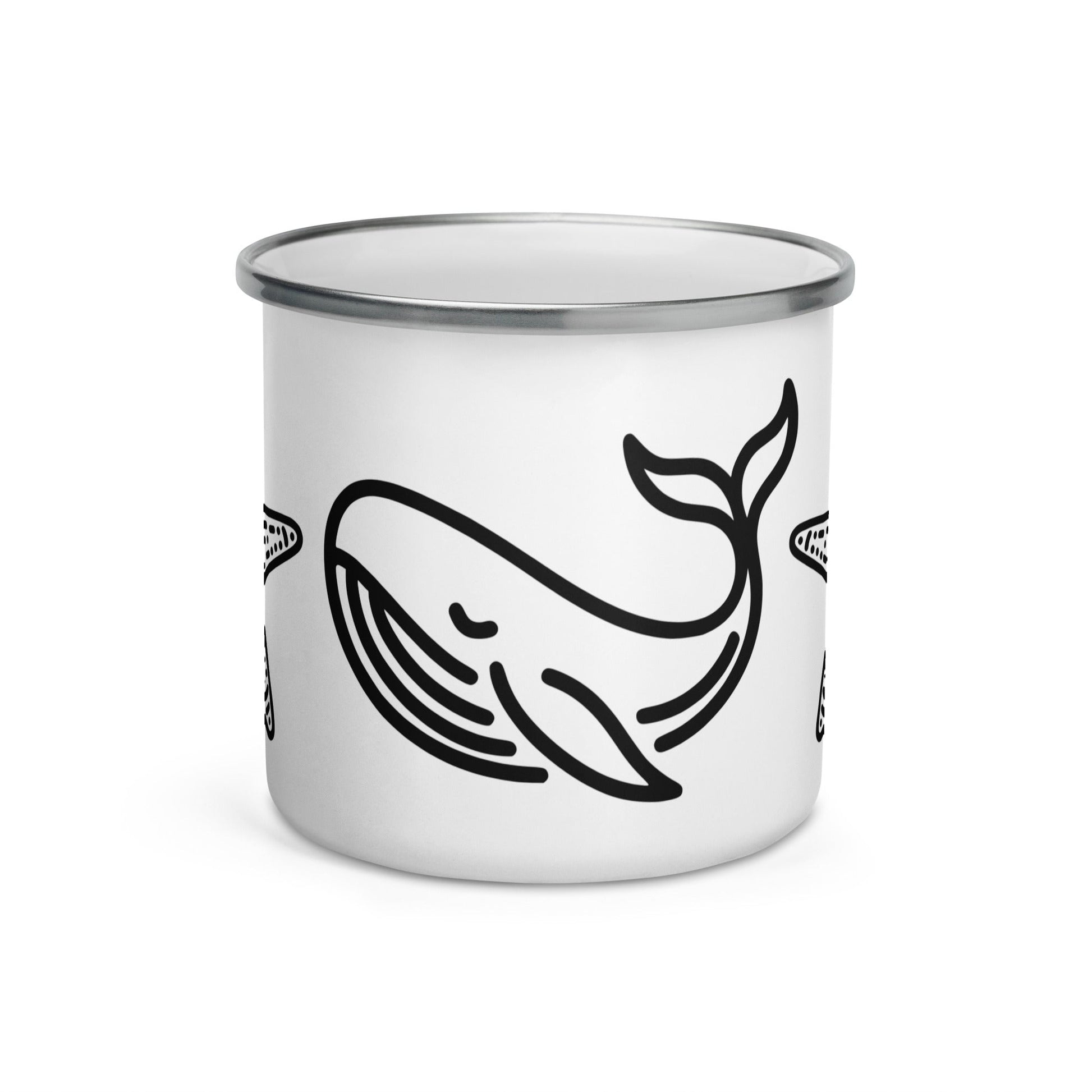 Whale II Enamel Mug - Mugs - Discovery Co.