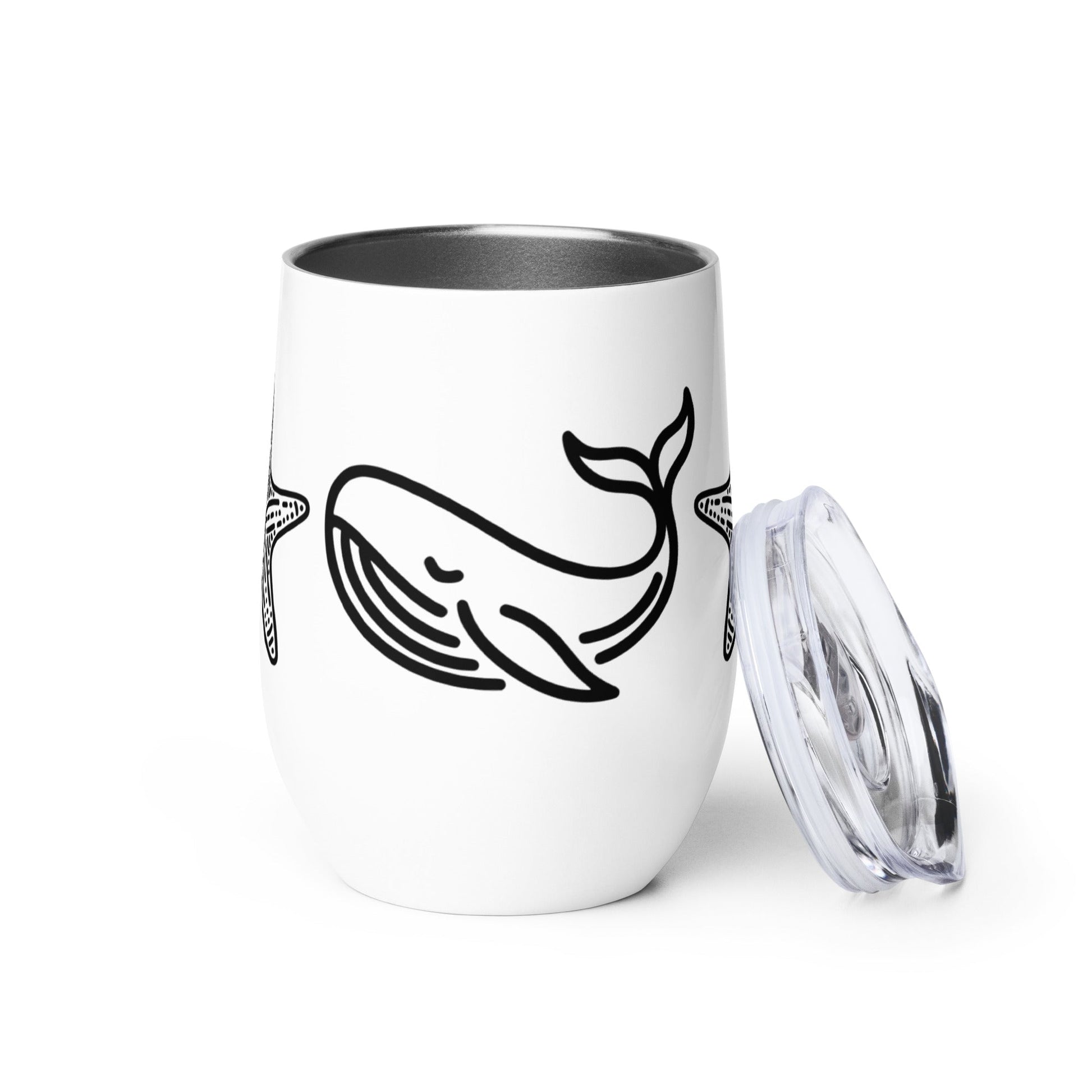Whale II Stainless Steel Wine Tumbler - Steel Tumbler - Discovery Co.