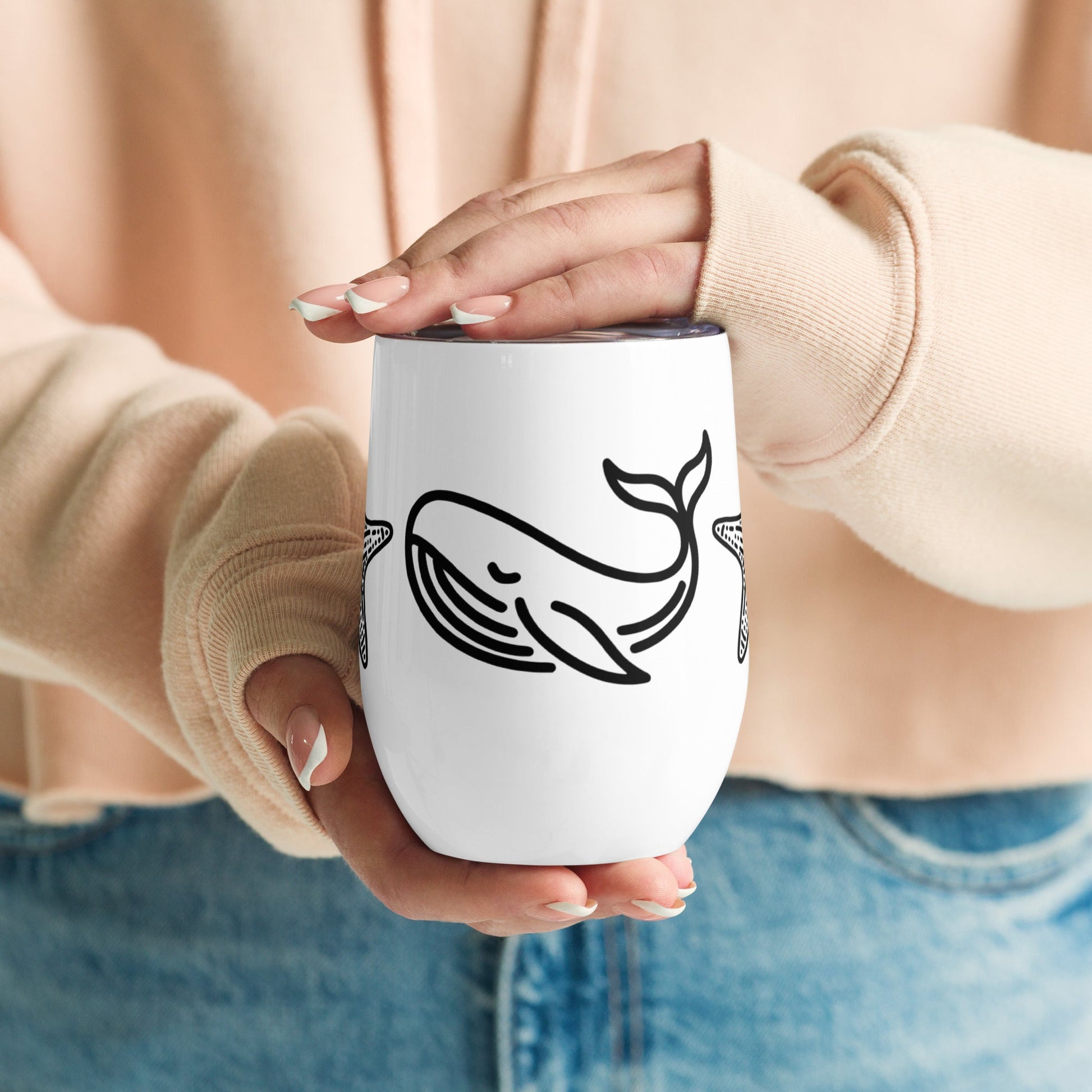 Whale II Stainless Steel Wine Tumbler - Steel Tumbler - Discovery Co.