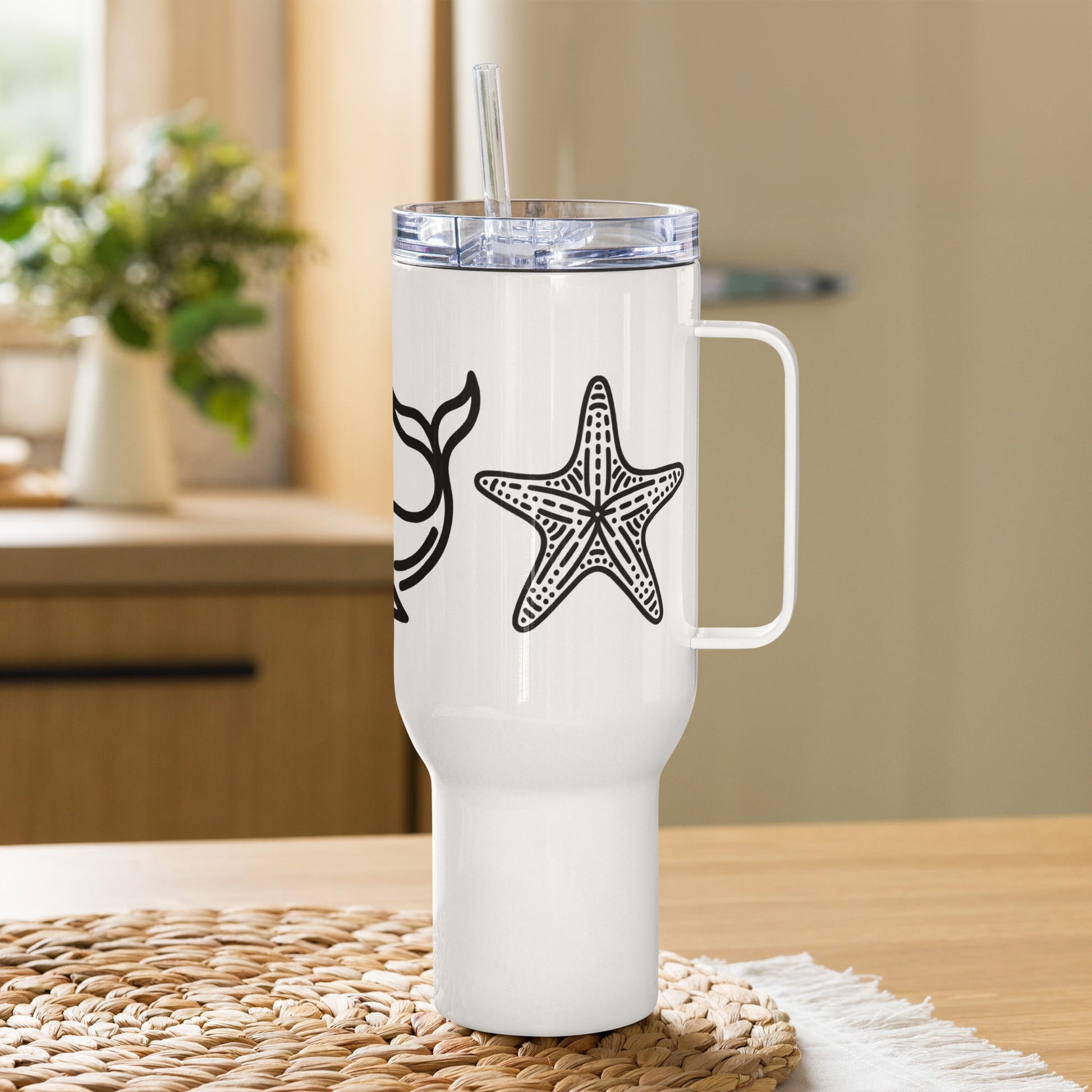 Whale II Travel Mug With Handle (25 oz and 40 oz) - Travel Mug - Discovery Co.
