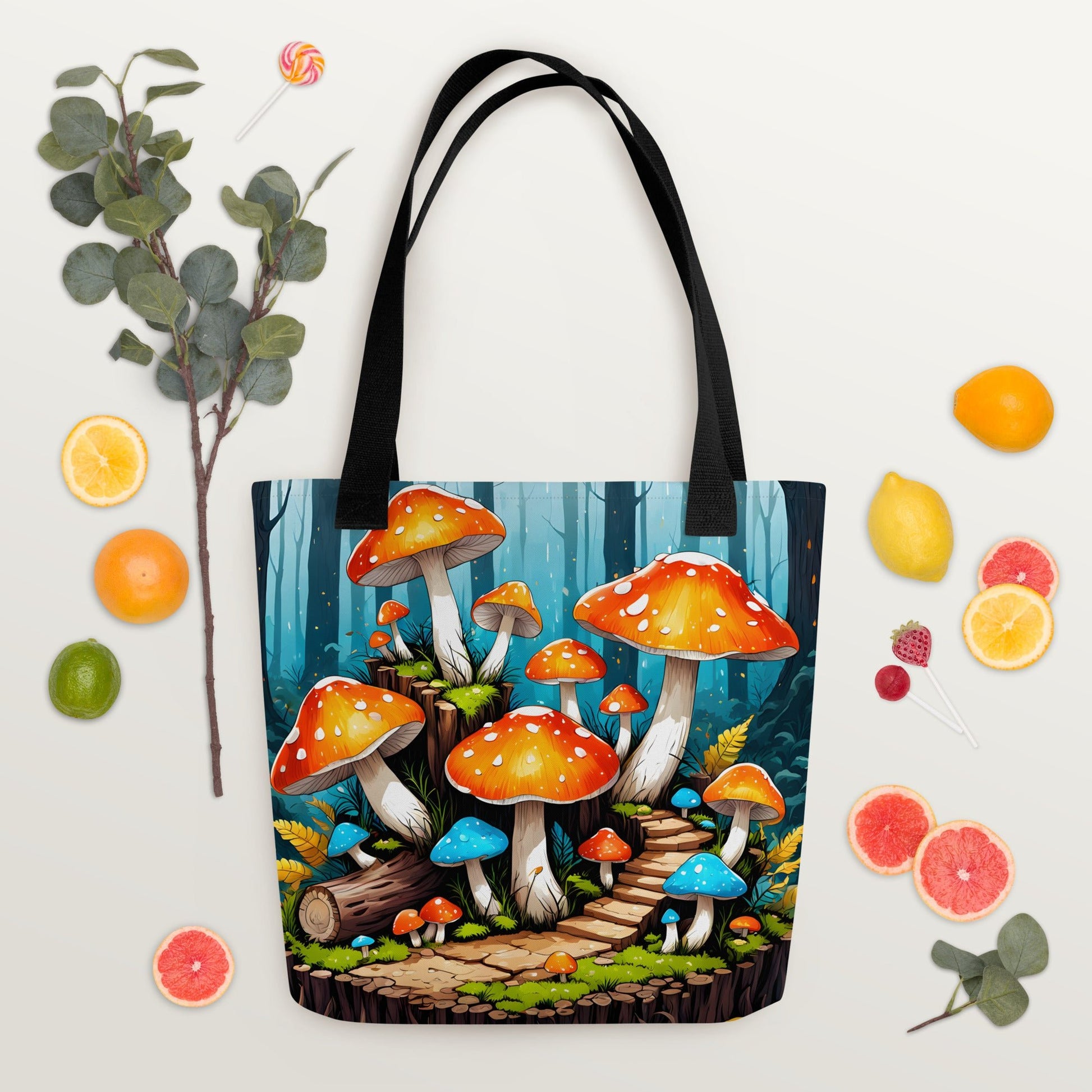 Whimsical Mushrooms Tote Bag - Tote Bags - Discovery Co.