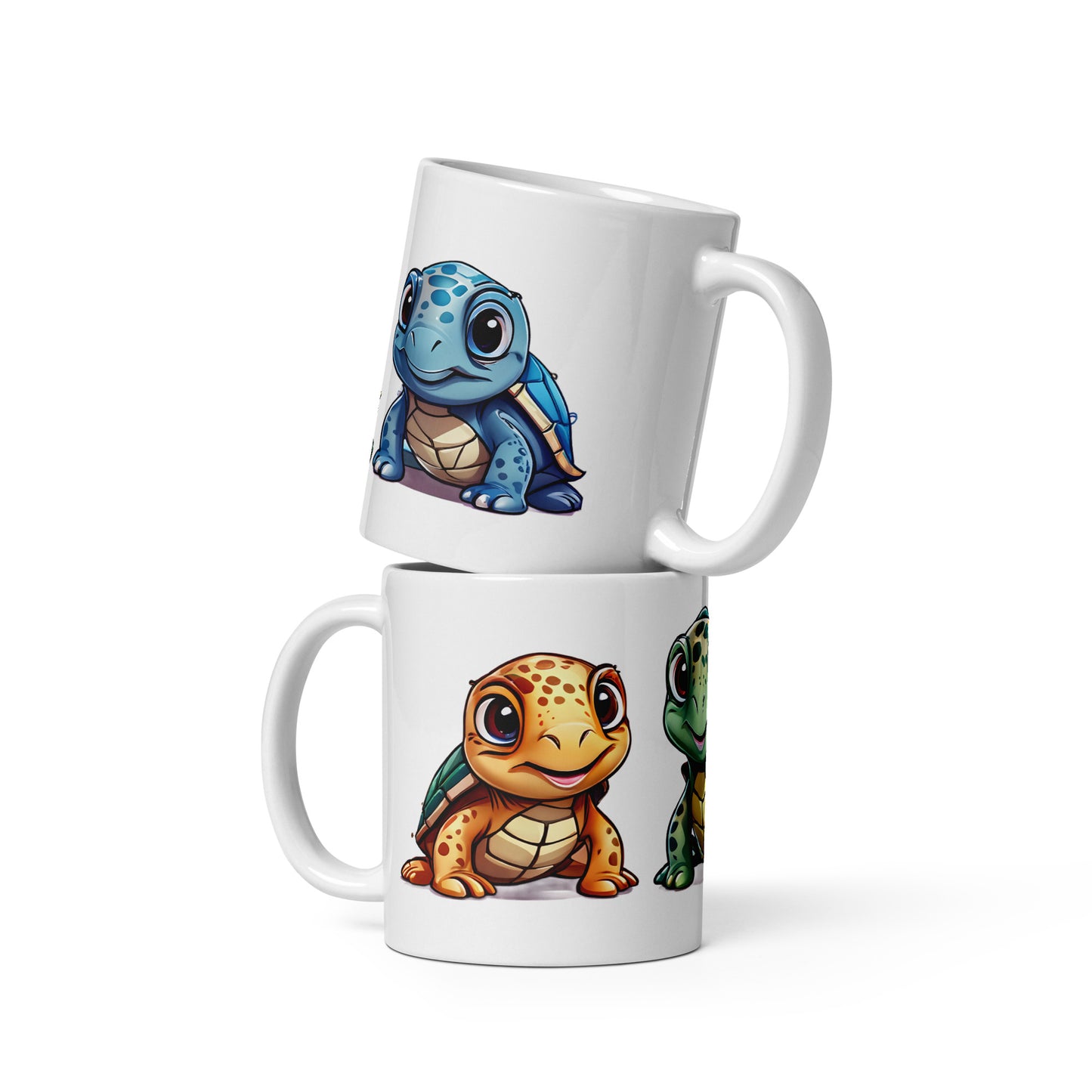 Cute Turtles White Glossy Mug (11 oz, 15 oz, 20 oz)