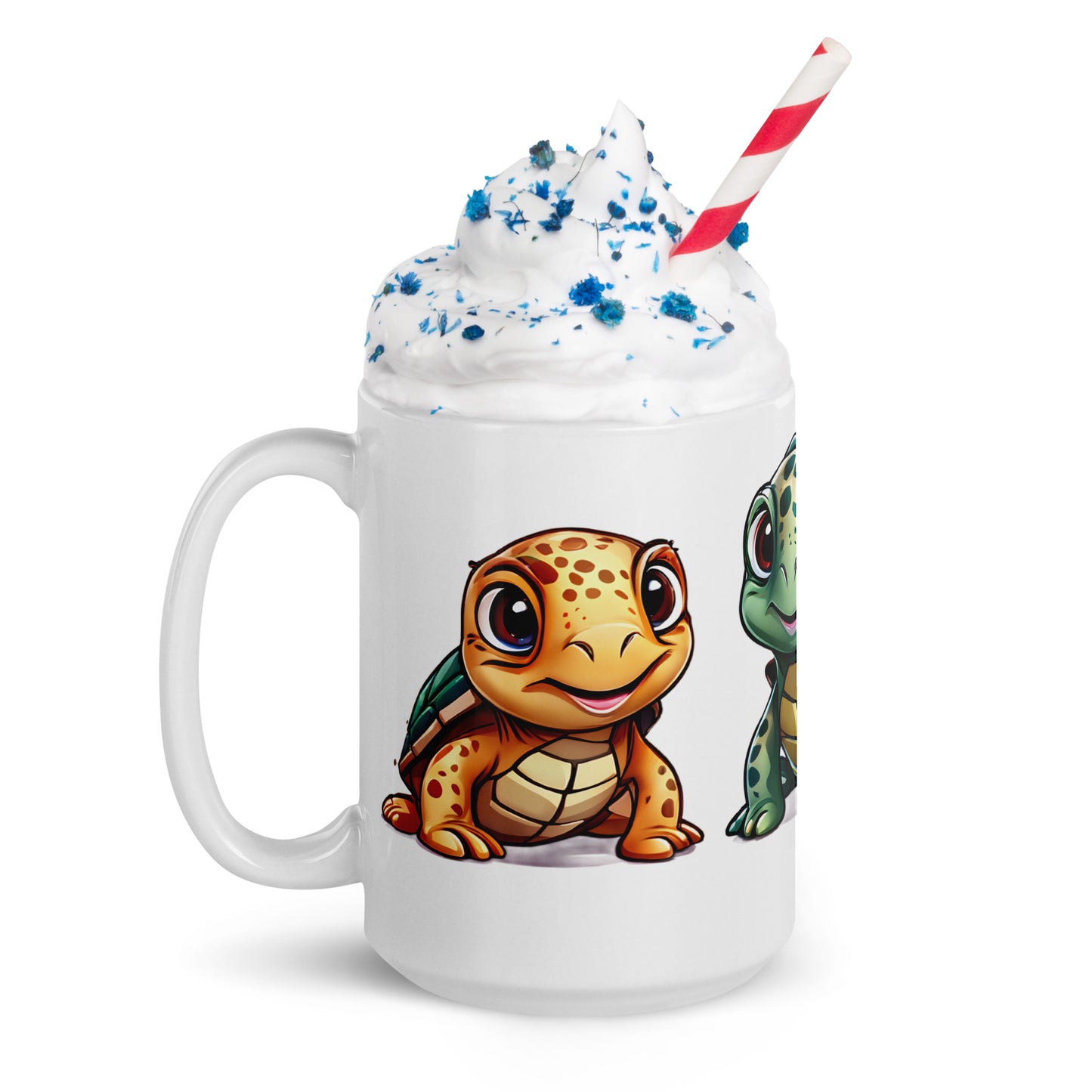 Cute Turtles White Glossy Mug (11 oz, 15 oz, 20 oz)