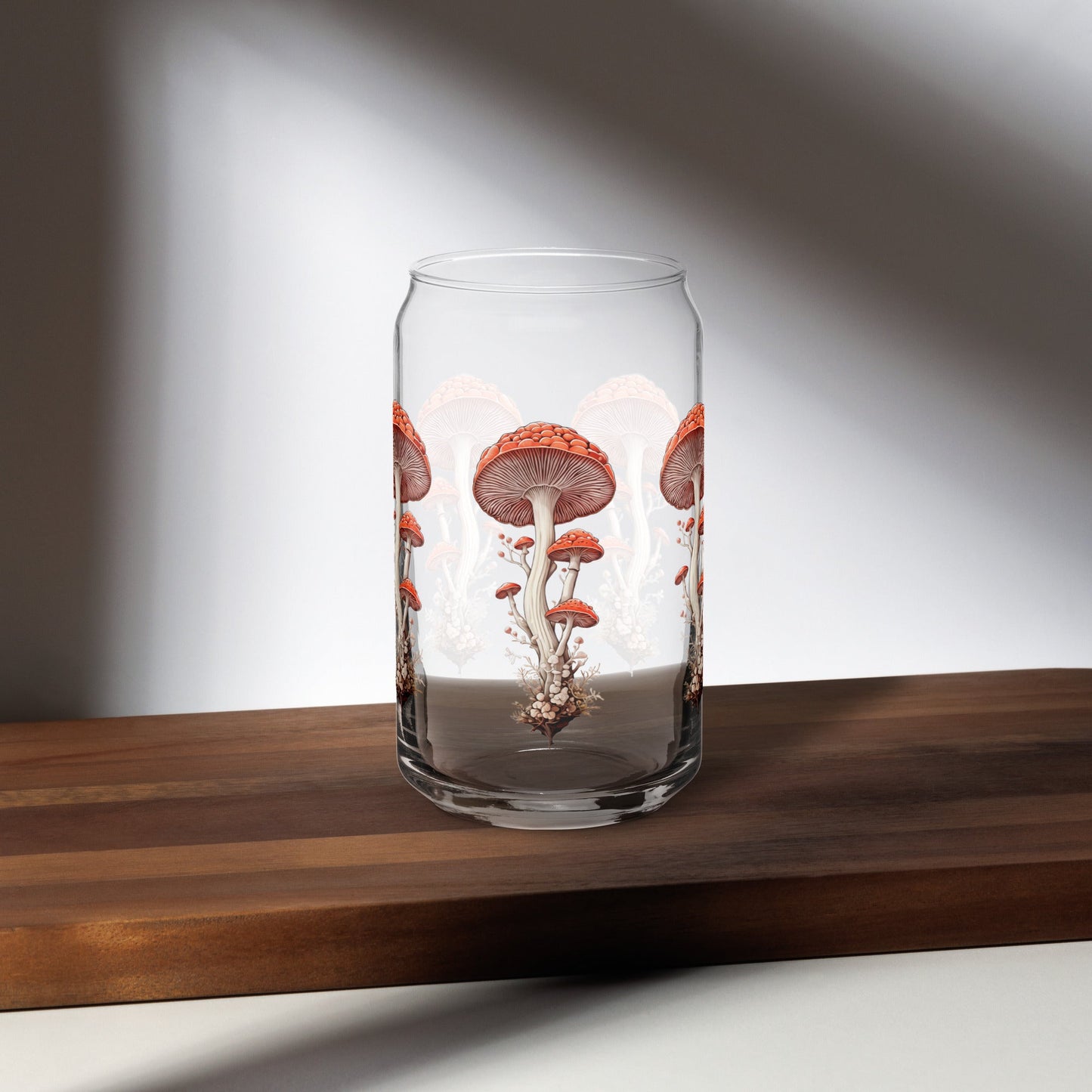 Wild Mushrooms Can - shaped Glass - Discovery Co.