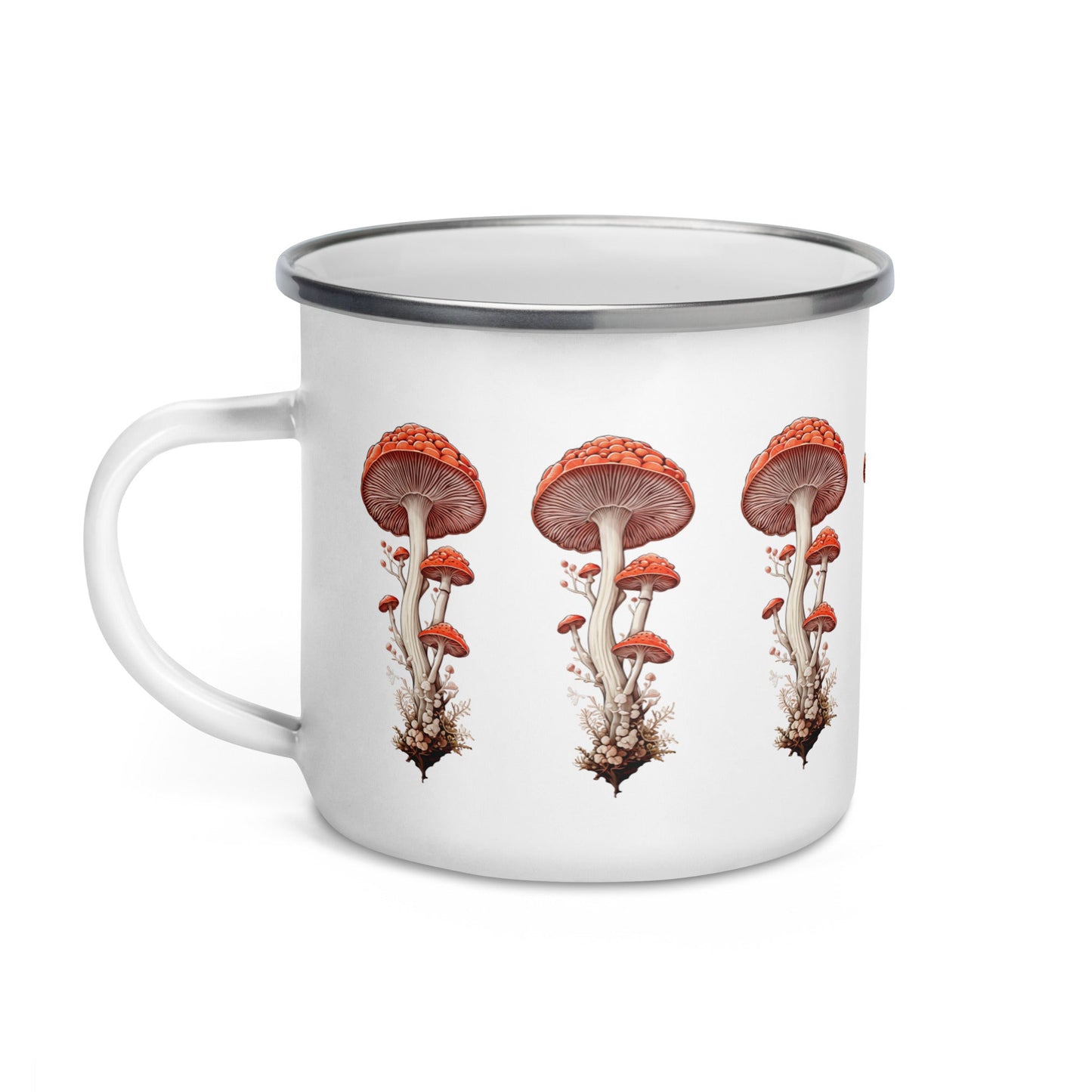 Wild Mushrooms Enamel Mug (12 oz) - Mugs - Discovery Co.