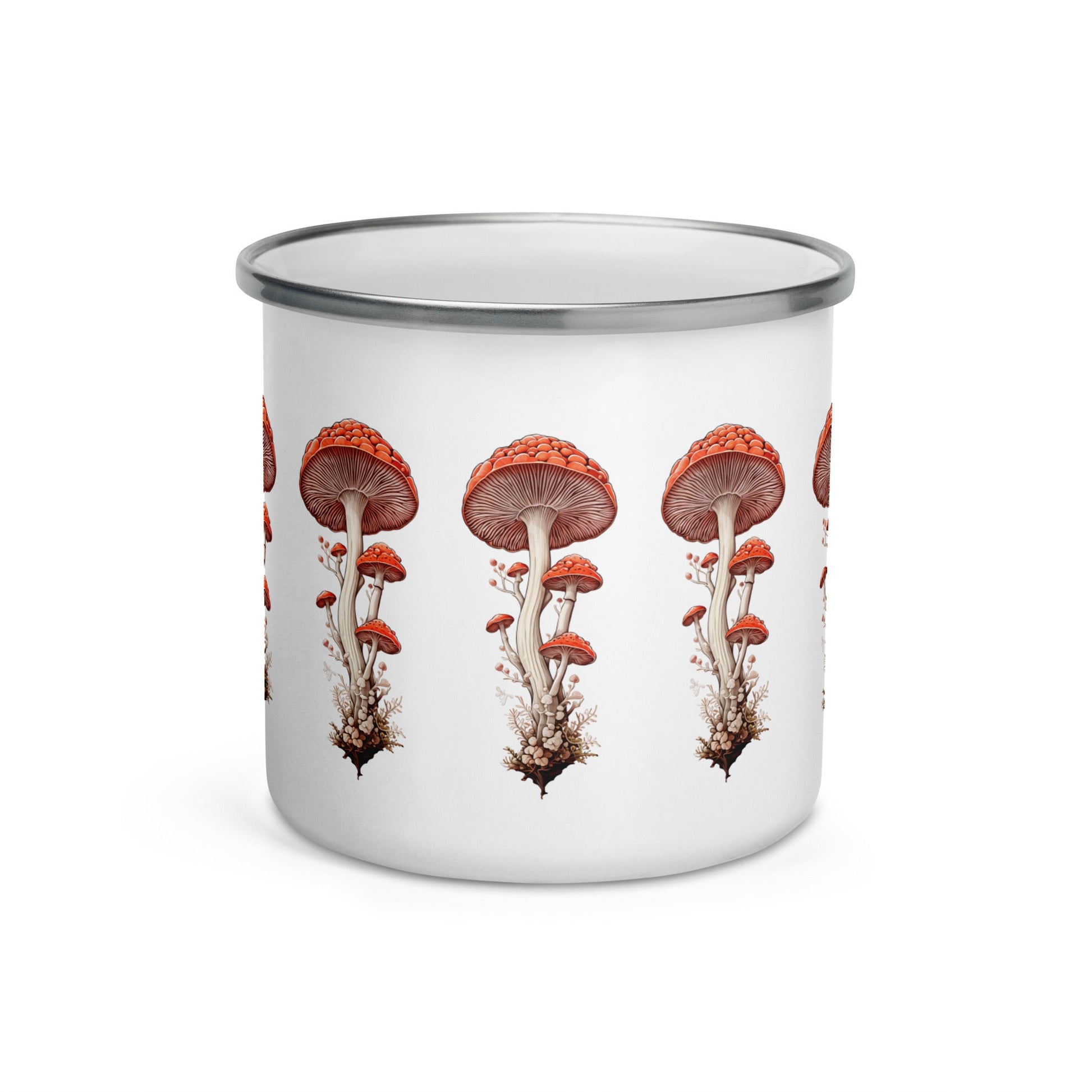 Wild Mushrooms Enamel Mug (12 oz) - Mugs - Discovery Co.