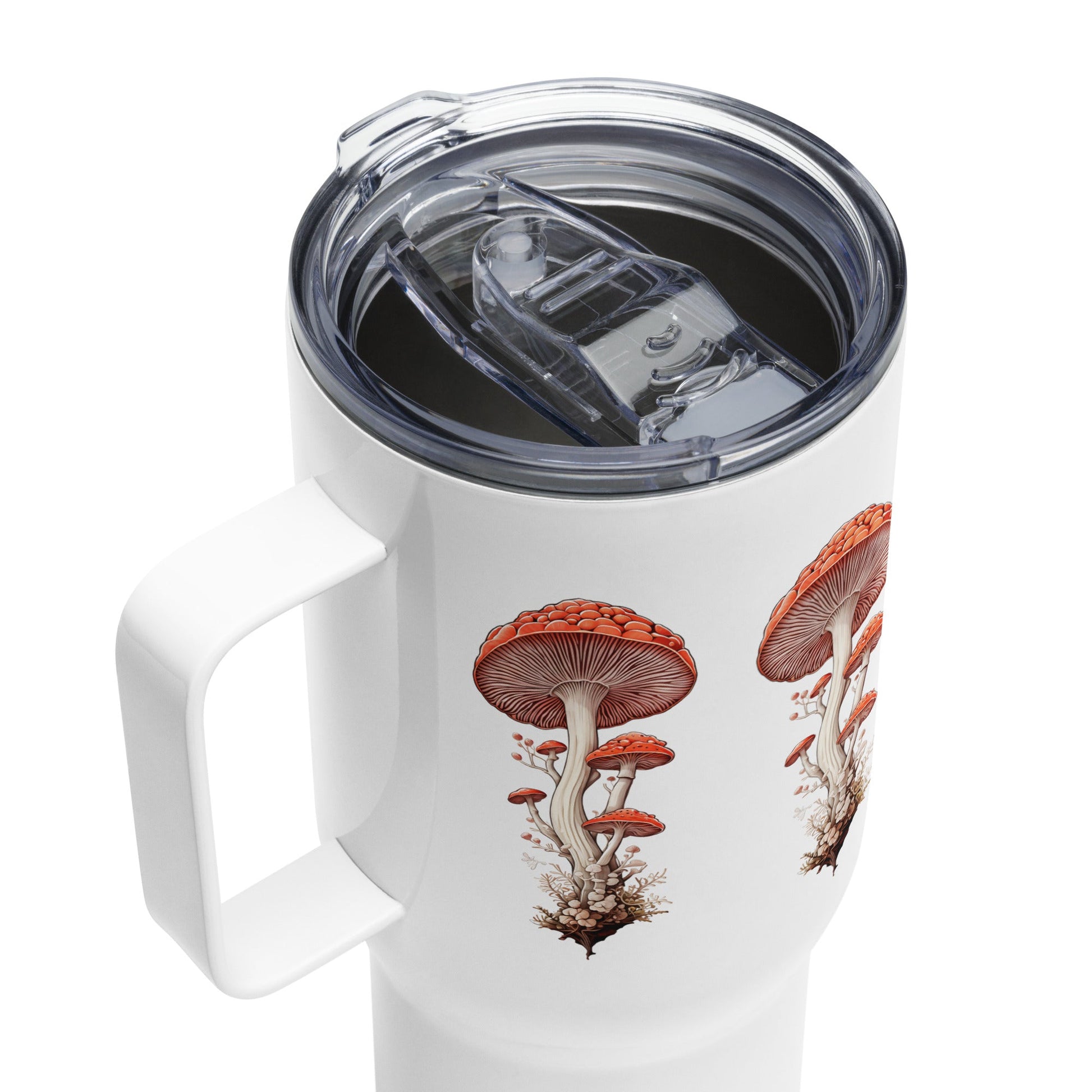 Wild Mushrooms Stainless Steel Travel Mug (25 oz) - Discovery Co.