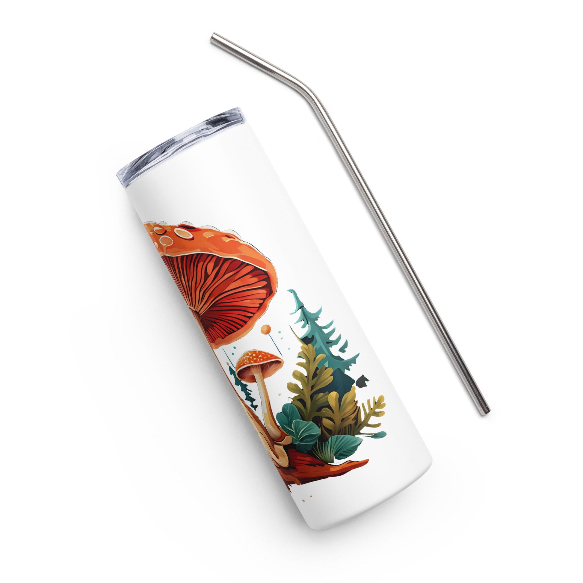 Wild Mushrooms Stainless Steel Tumbler - Steel Tumbler - Discovery Co.