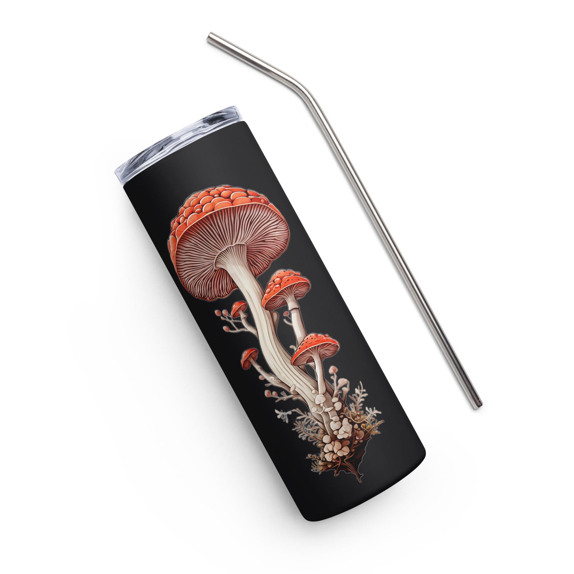 Wild Mushrooms Stainless Steel Tumbler - Steel Tumbler - Discovery Co.