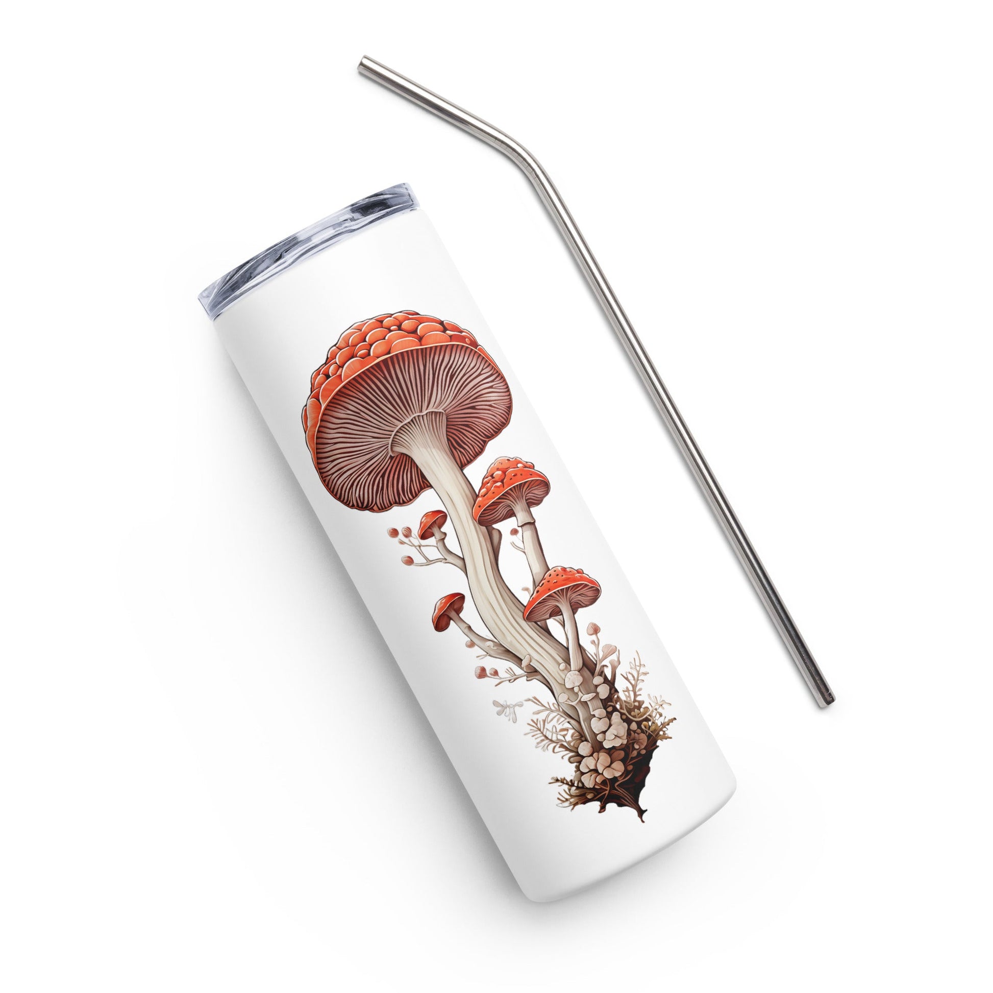 Wild Mushrooms Stainless Steel Tumbler - Steel Tumbler - Discovery Co.