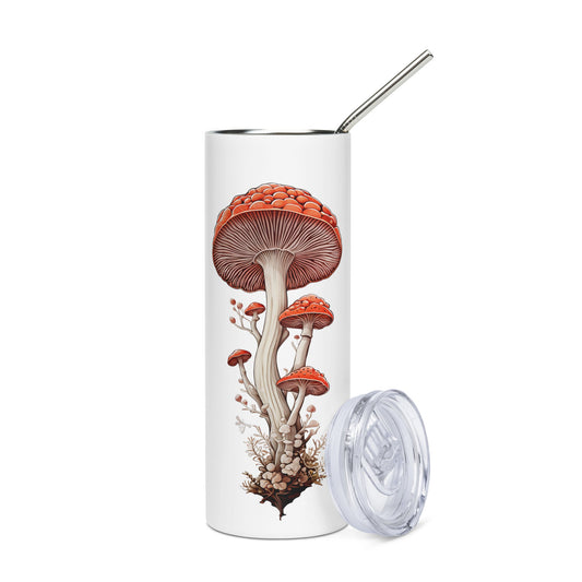 Wild Mushrooms Stainless Steel Tumbler - Steel Tumbler - Discovery Co.