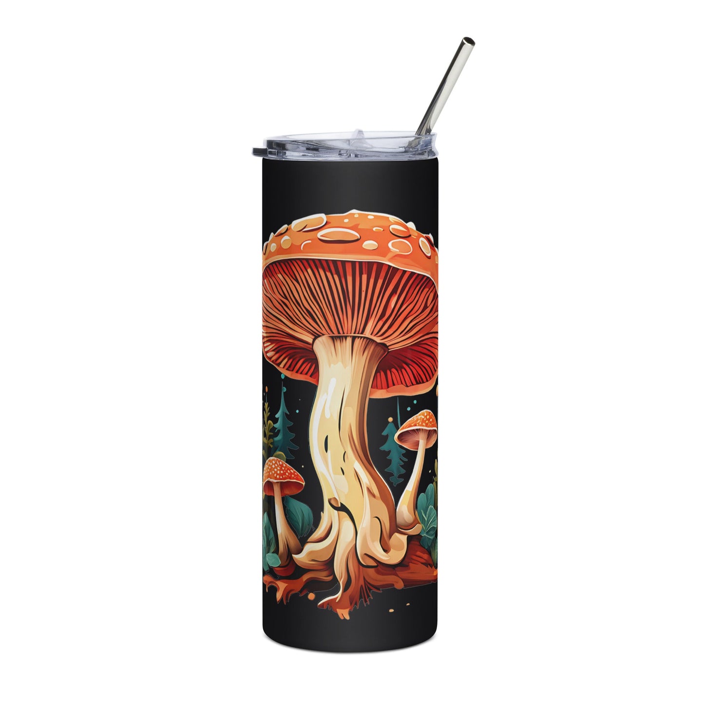 Wild Mushrooms Stainless Steel Tumbler - Steel Tumbler - Discovery Co.