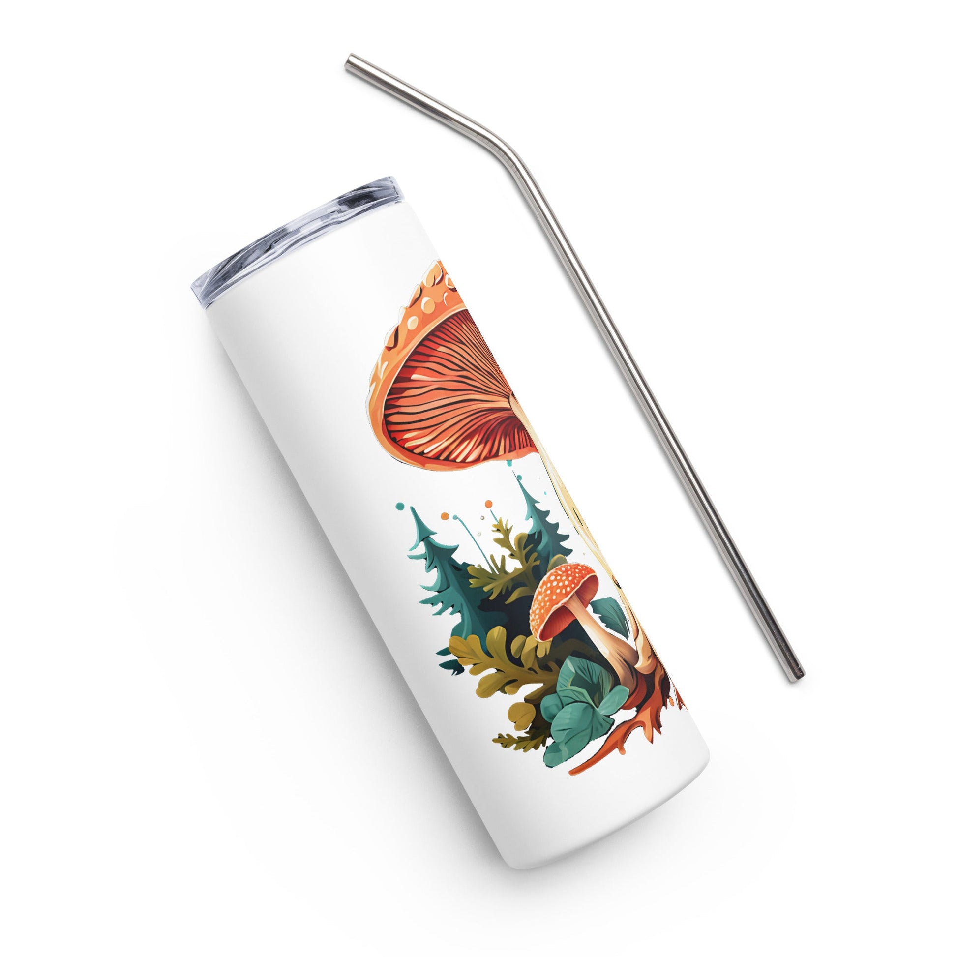 Wild Mushrooms Stainless Steel Tumbler - Steel Tumbler - Discovery Co.