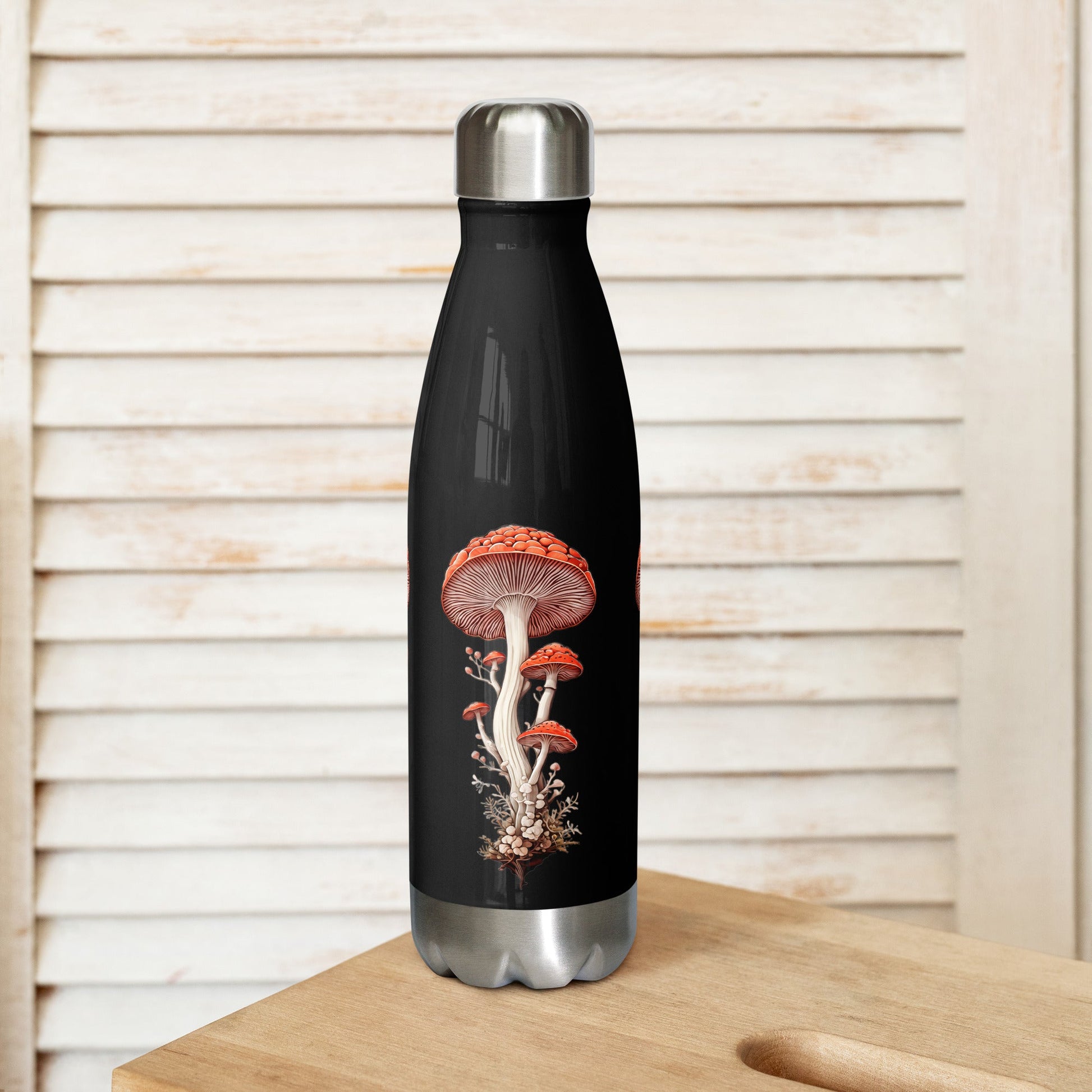 Wild Mushrooms Stainless Steel Water Bottle - Stainless Steel Water Bottle - Discovery Co.