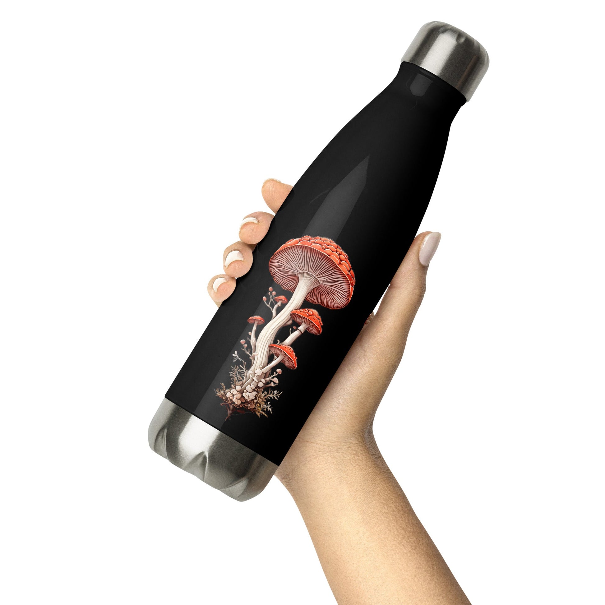 Wild Mushrooms Stainless Steel Water Bottle - Stainless Steel Water Bottle - Discovery Co.