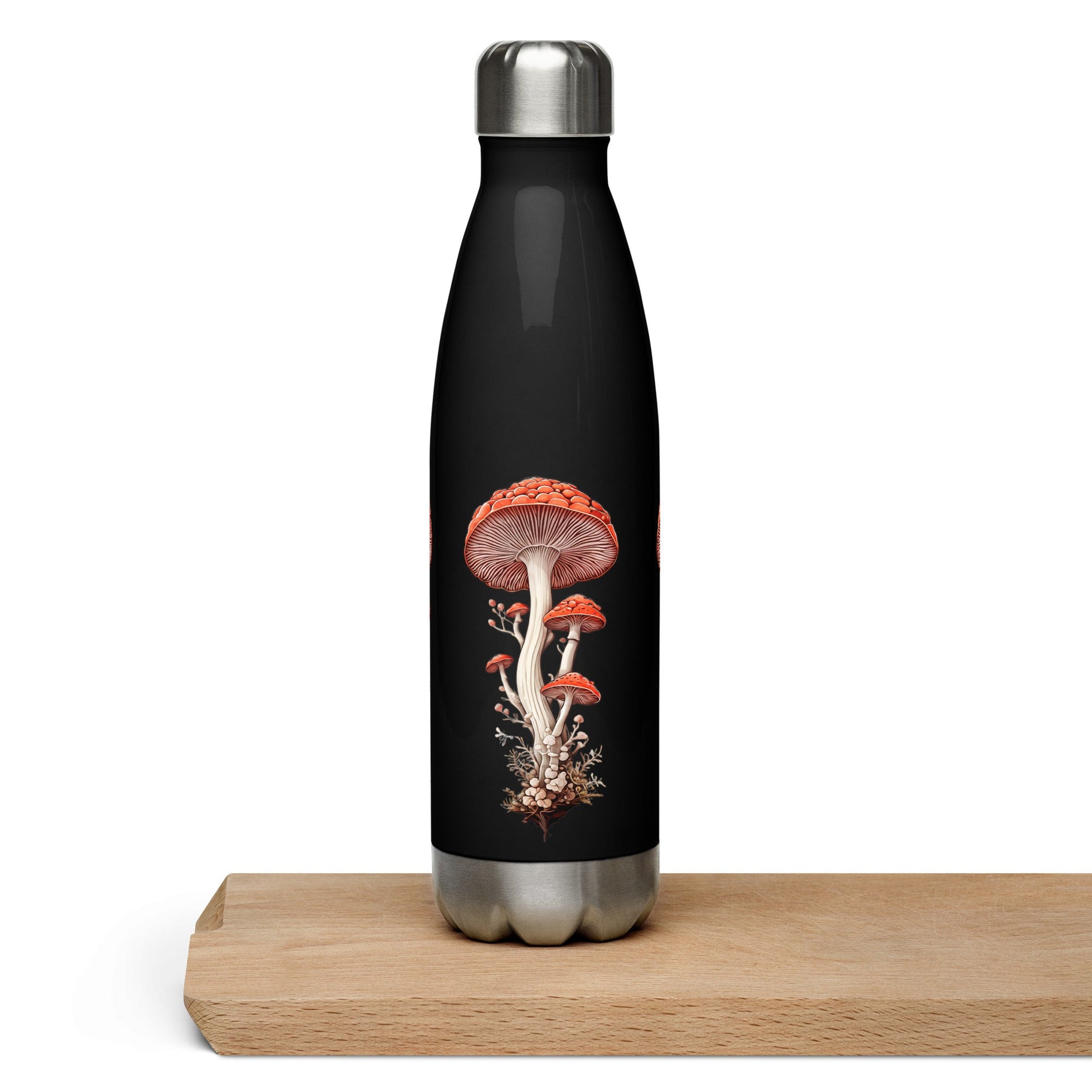 Wild Mushrooms Stainless Steel Water Bottle - Stainless Steel Water Bottle - Discovery Co.