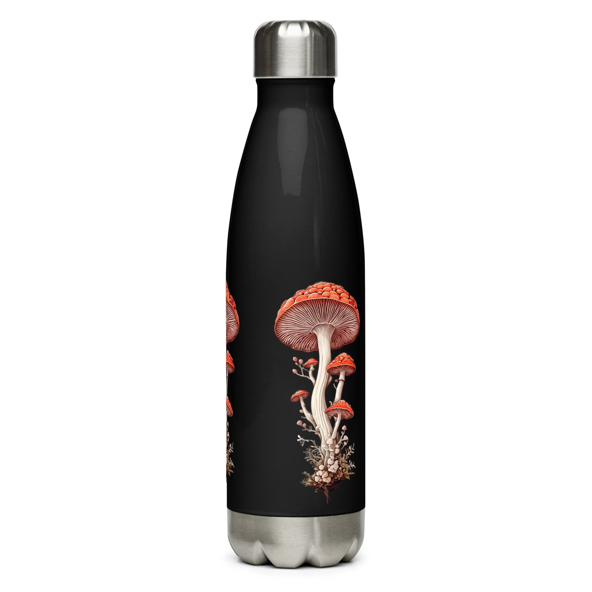 Wild Mushrooms Stainless Steel Water Bottle - Stainless Steel Water Bottle - Discovery Co.