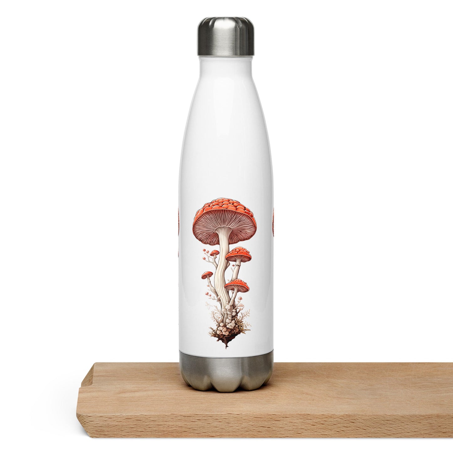 Wild Mushrooms Stainless Steel Water Bottle - Stainless Steel Water Bottle - Discovery Co.