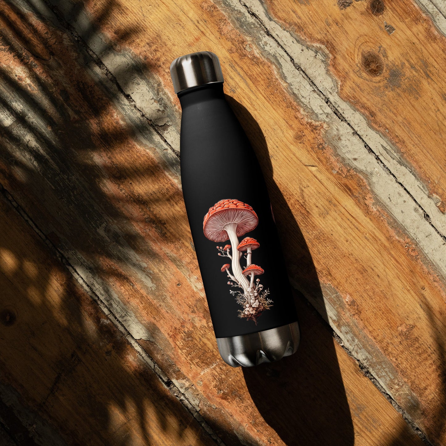 Wild Mushrooms Stainless Steel Water Bottle - Stainless Steel Water Bottle - Discovery Co.