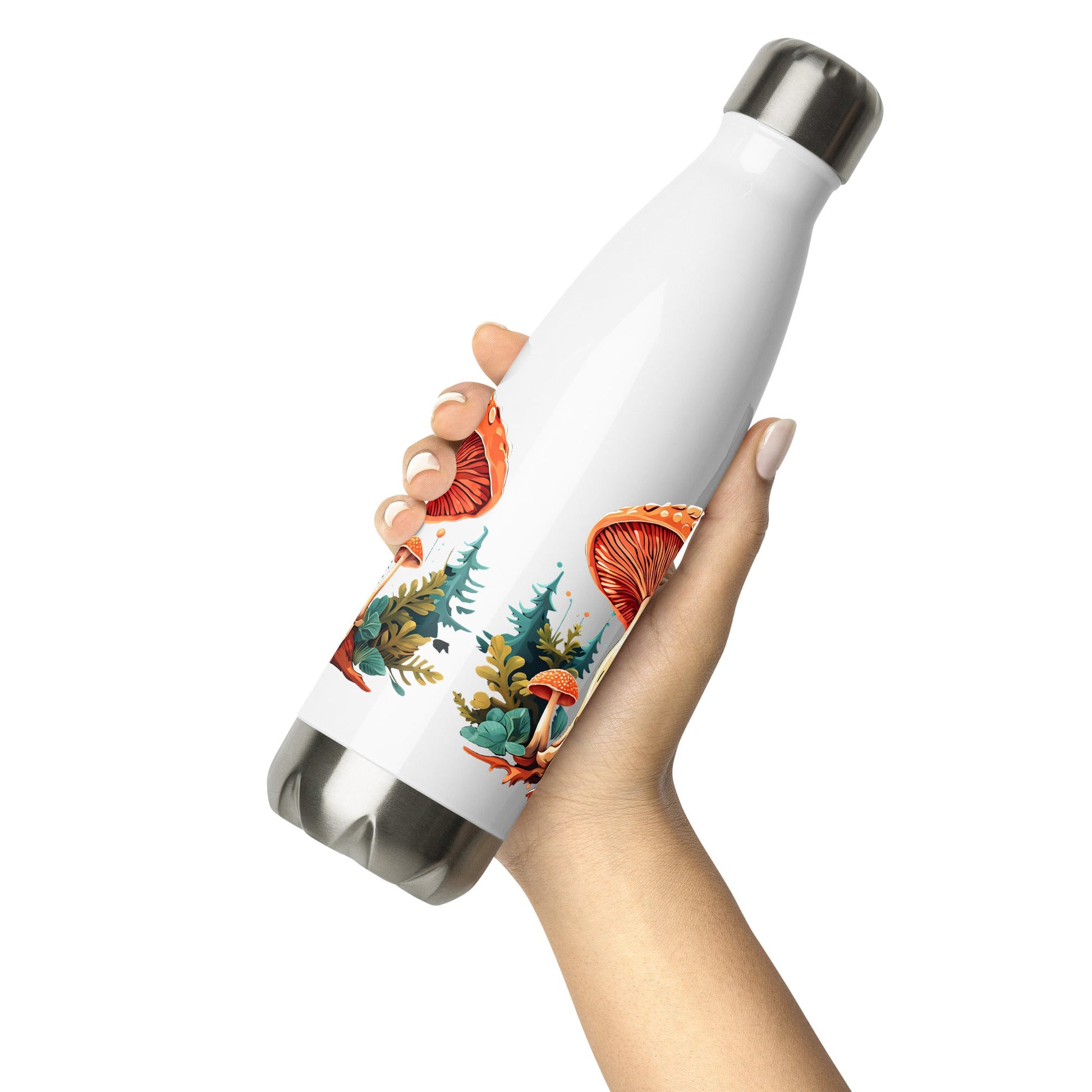 Wild Mushrooms Stainless Steel Water Bottle - Stainless Steel Water Bottle - Discovery Co.