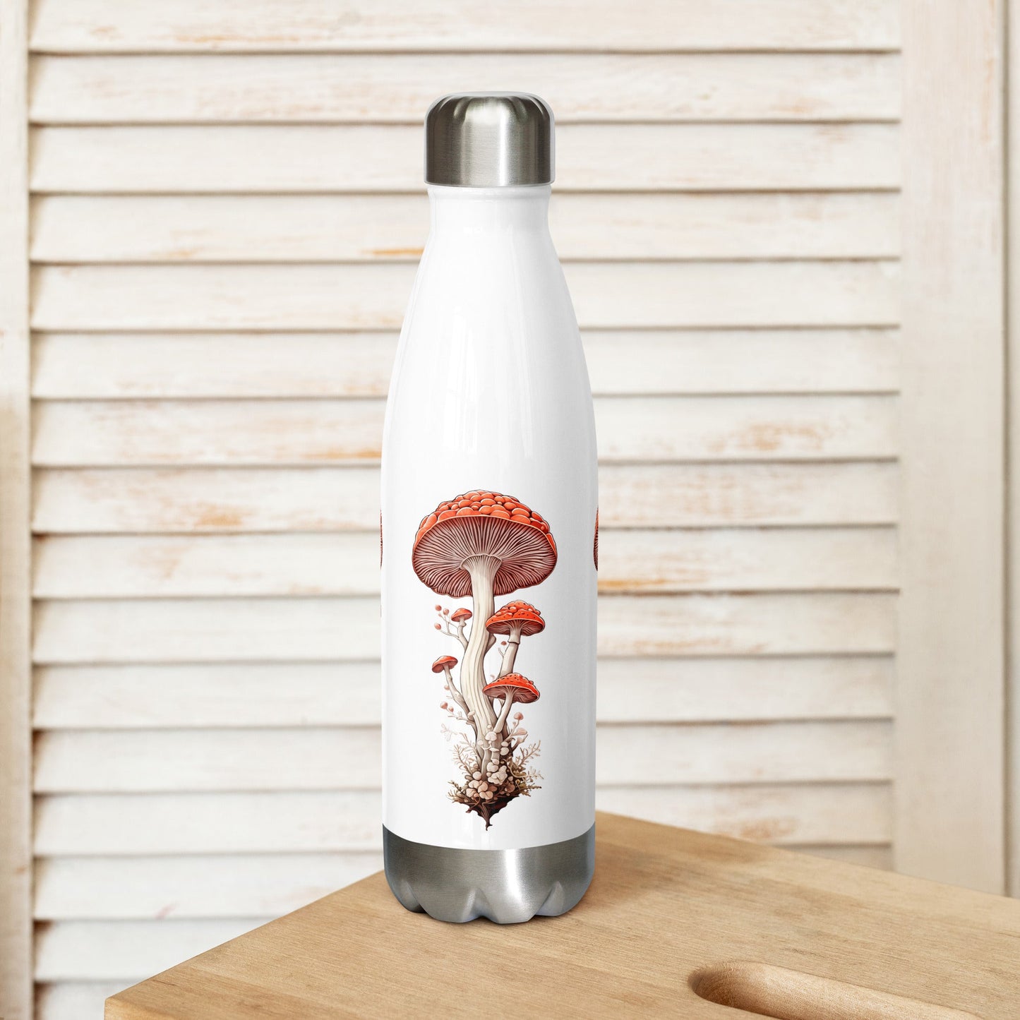 Wild Mushrooms Stainless Steel Water Bottle - Stainless Steel Water Bottle - Discovery Co.