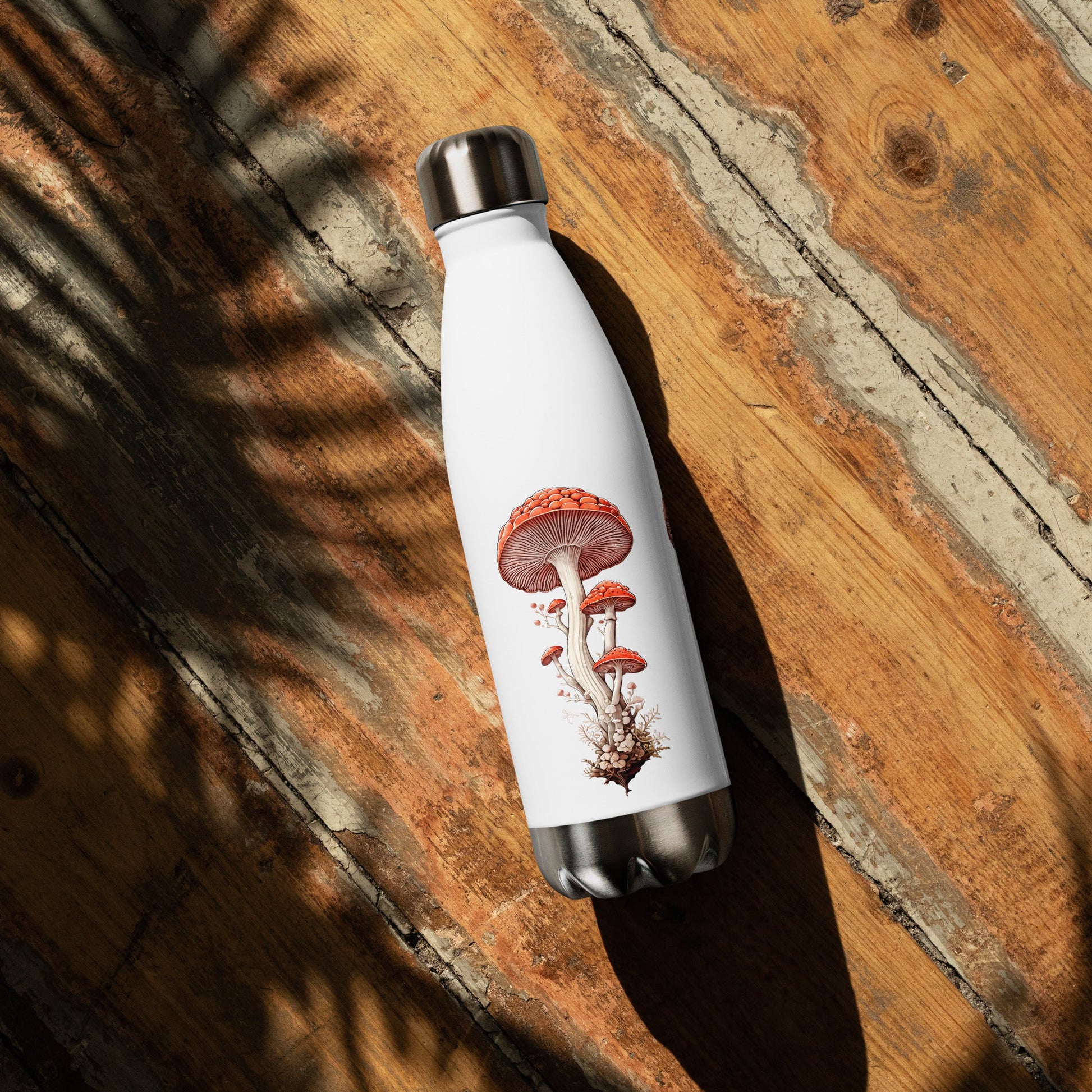 Wild Mushrooms Stainless Steel Water Bottle - Stainless Steel Water Bottle - Discovery Co.