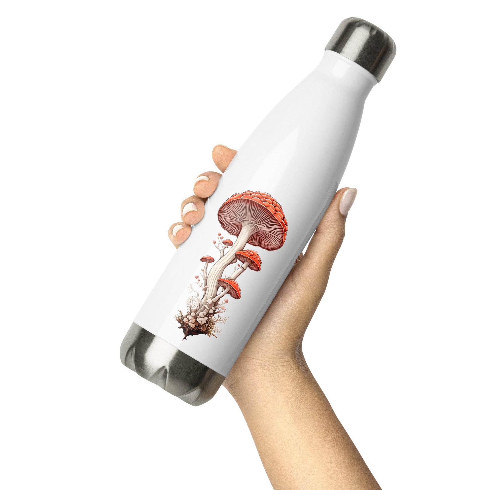 Wild Mushrooms Stainless Steel Water Bottle - Stainless Steel Water Bottle - Discovery Co.