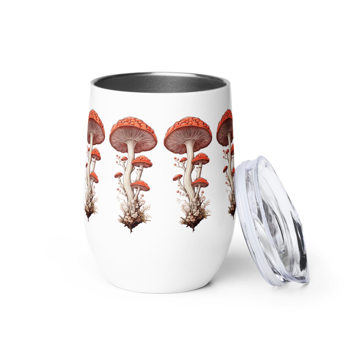 Wild Mushrooms Wine Tumbler - Tumblers - Discovery Co.