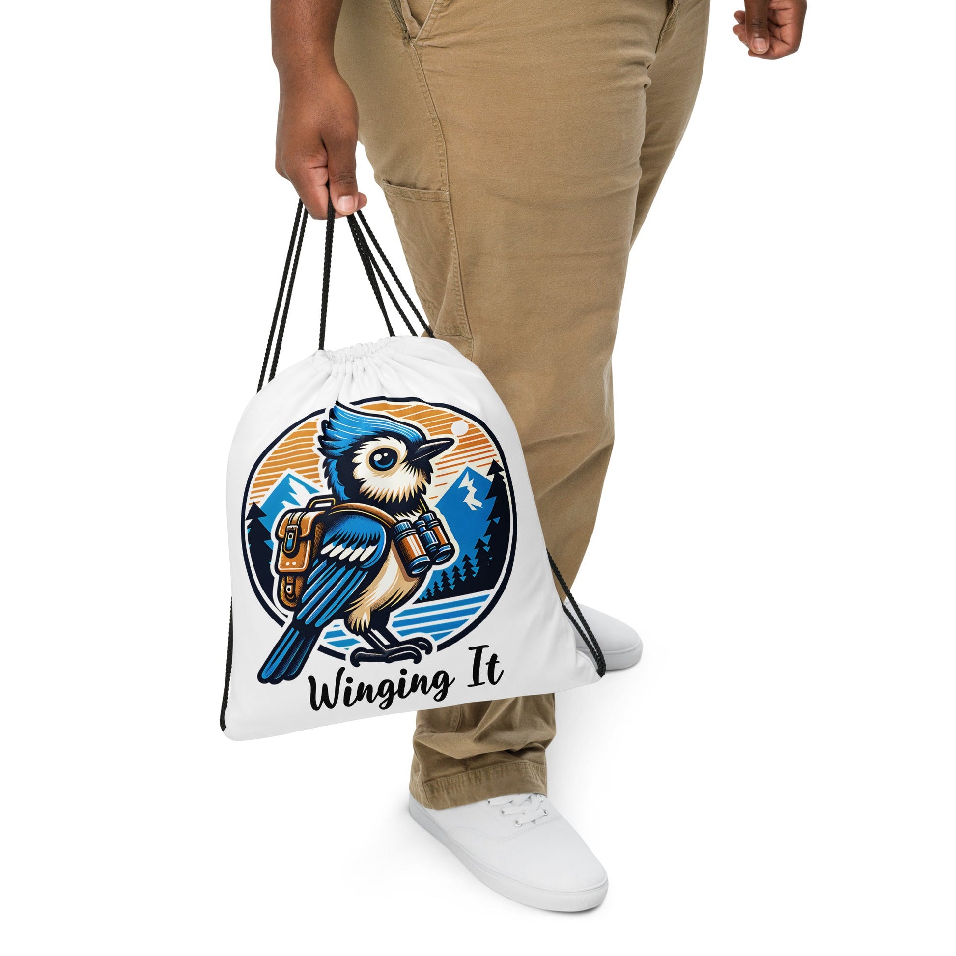 Winging It Drawstring Bag - Drawstring Bag - Discovery Co.